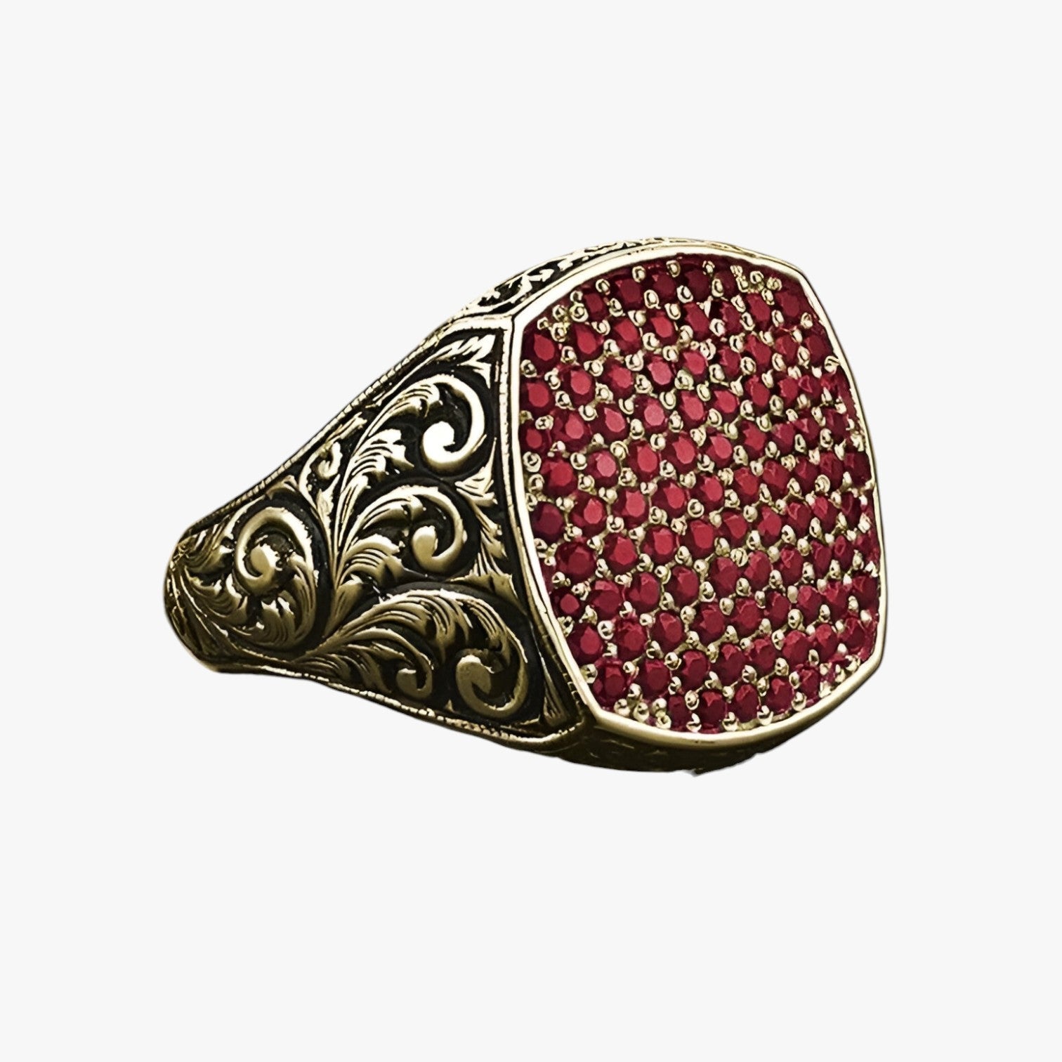 Manuel | Stilfuld vintage ring – tidløs elegance med farverige zirkonia - ROOD - watches - {{ product_tags }