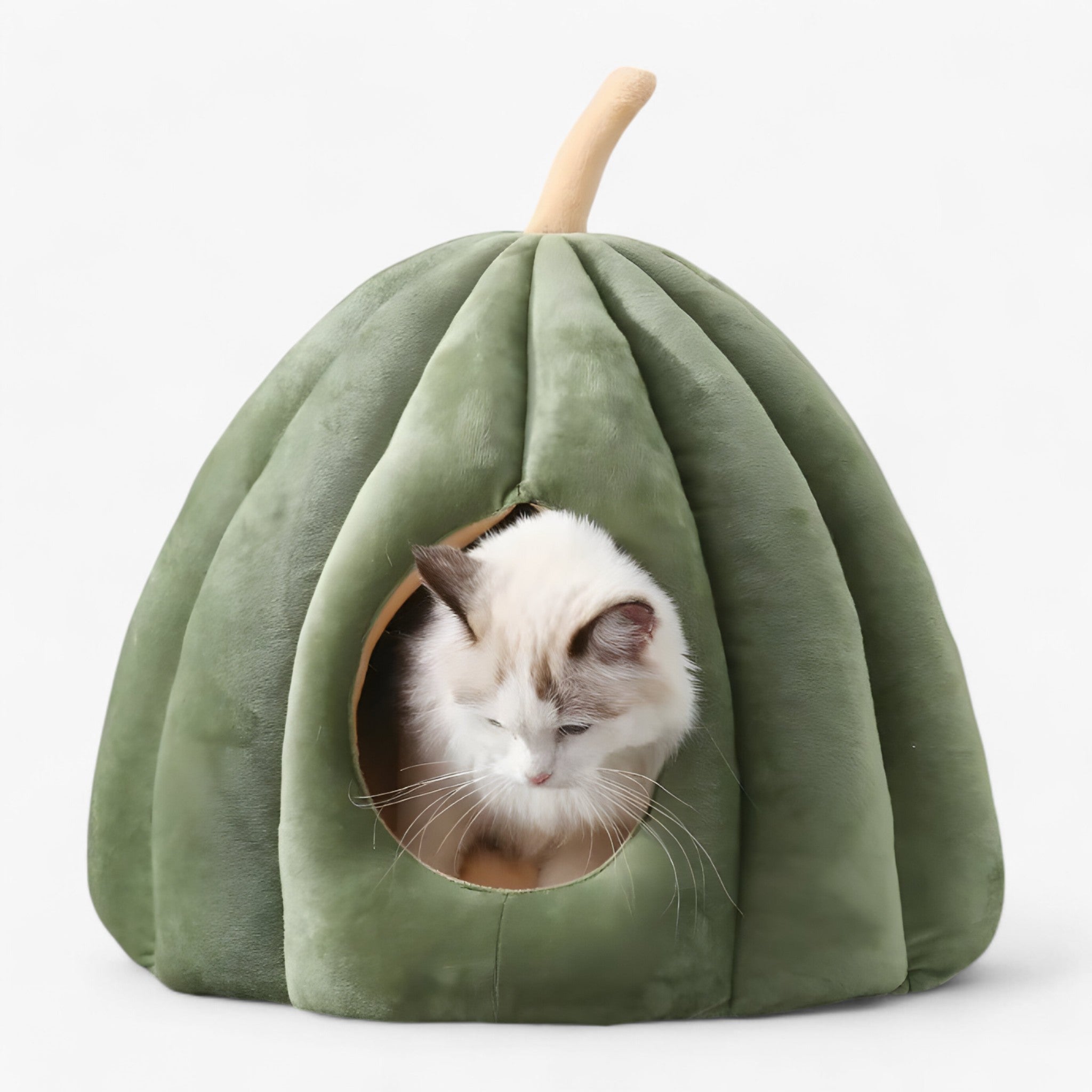 PumpkinNest | Kæledyrsseng - Vinterkomfort - Grøn 50x50x40cm(under 8kg 17.6lb) - other - {{ product_tags }