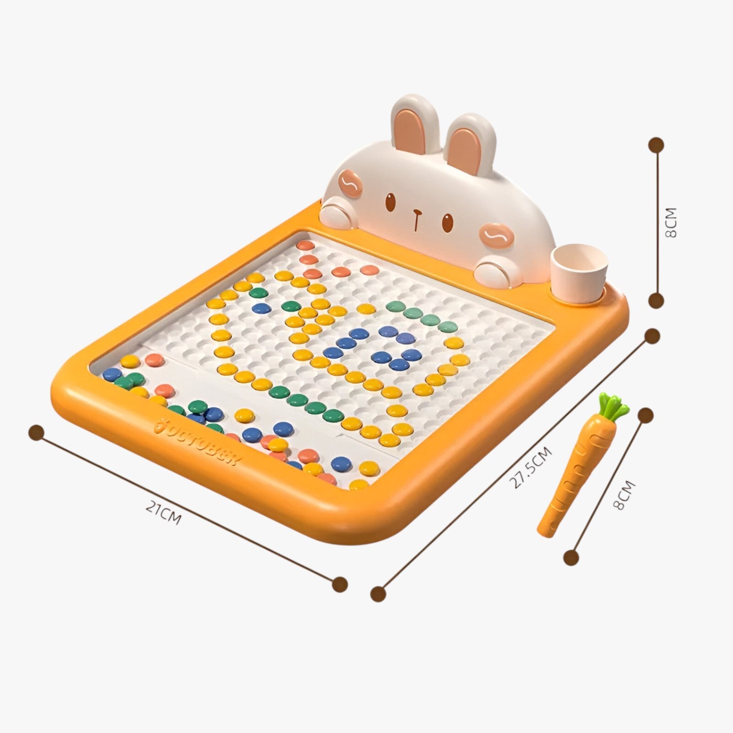 Boone | Magnetisk tavle med kanin til børn - Kaninhale Stor 27CM - baby - {{ product_tags }