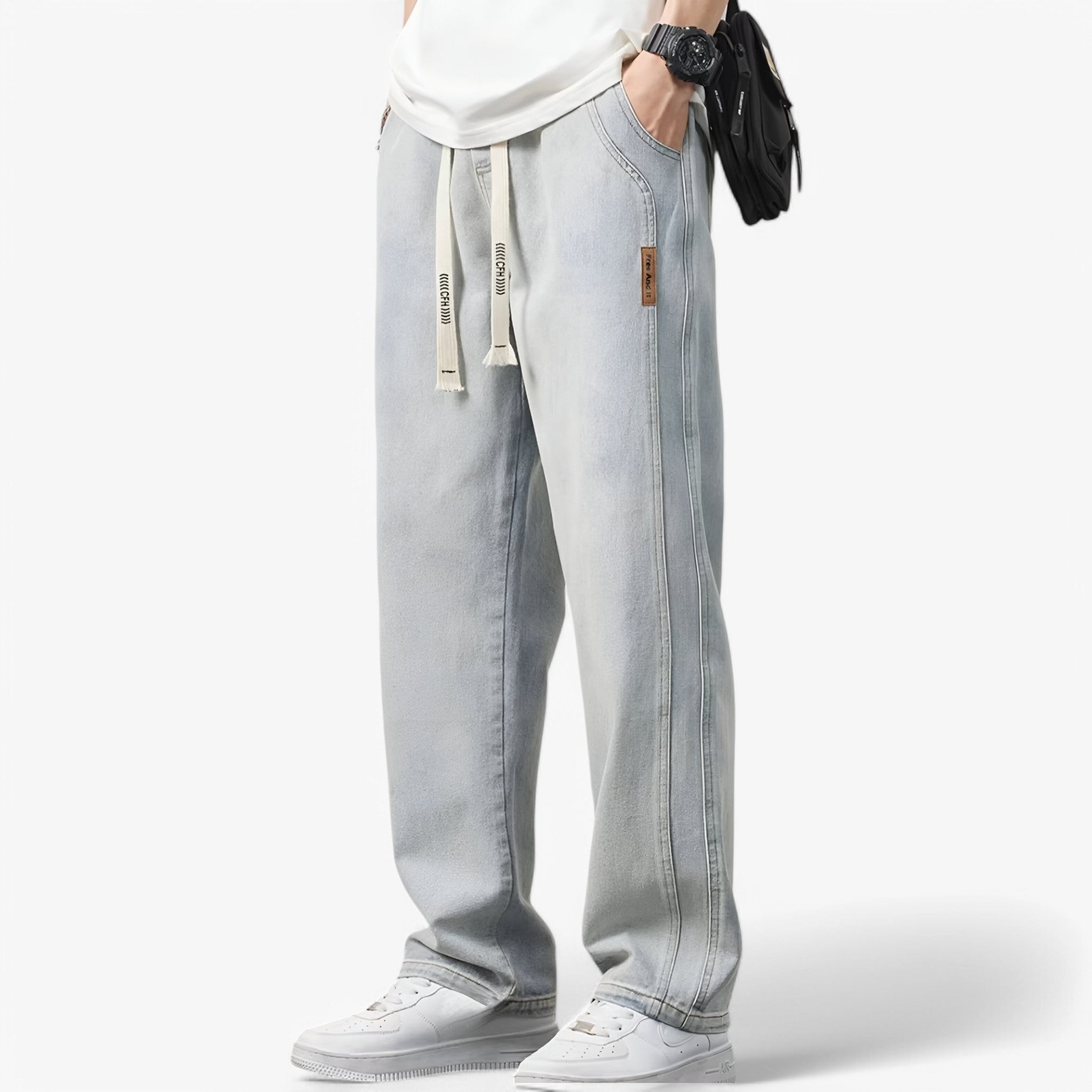 Jace | Denimbukser med brede ben - Trendy og komfortable - - women's fashion - {{ product_tags }