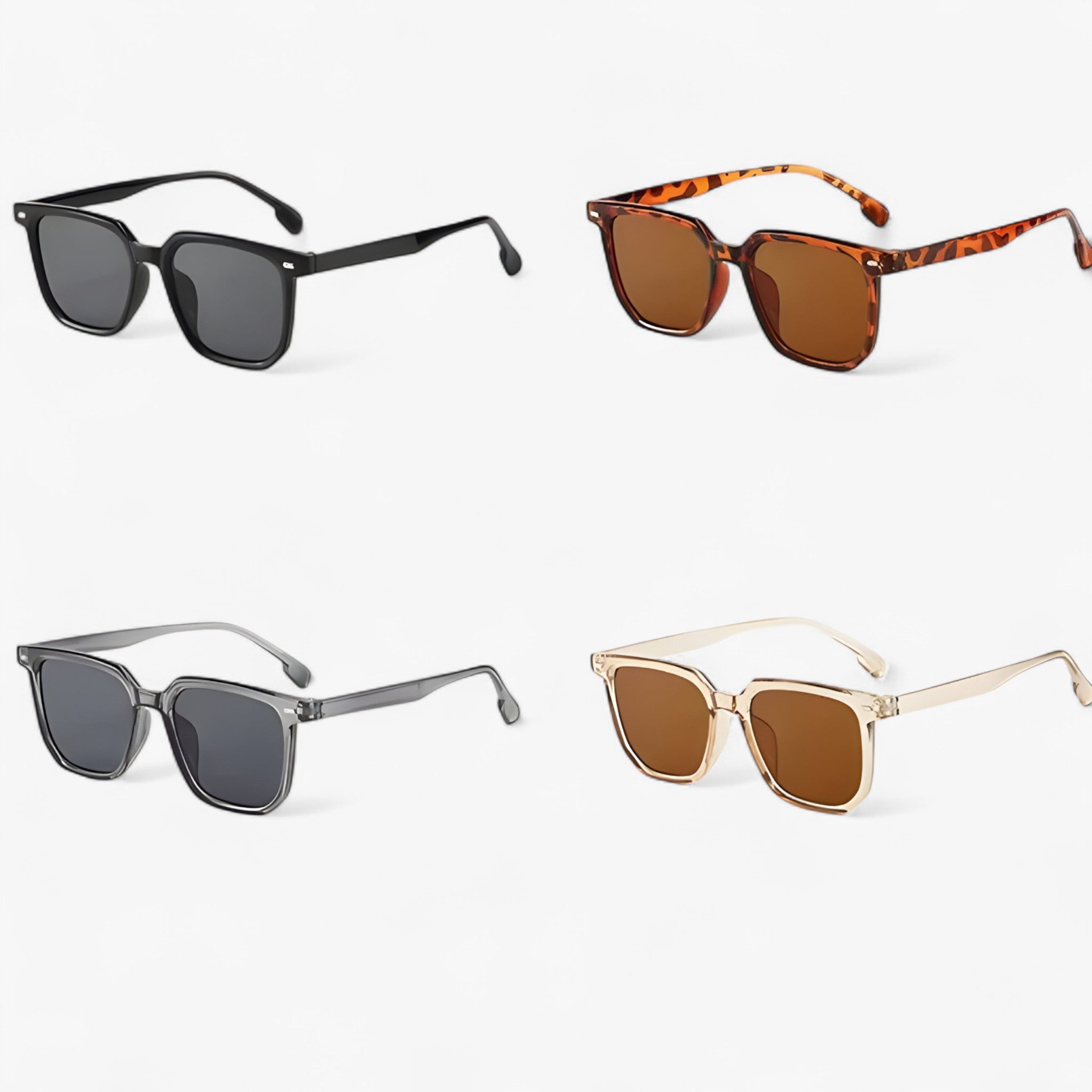 Felix | Unisex vintage firkantede solbriller i retrostil - - men's fashion - {{ product_tags }