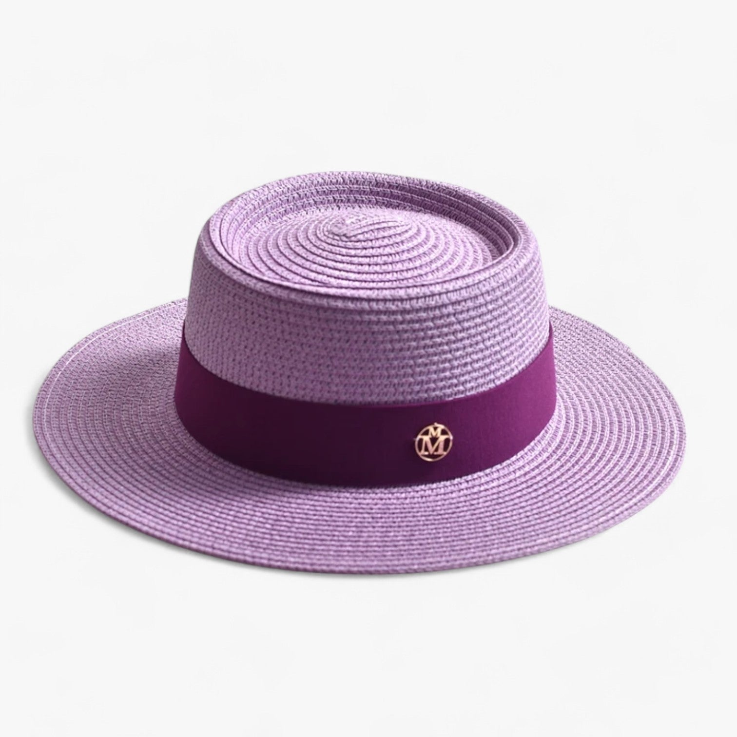 Clara | Elegant strohat - Stilfuld, letvægts og rejsevenlig - lichtpaars 56-58CM - women's fashion - {{ product_tags }