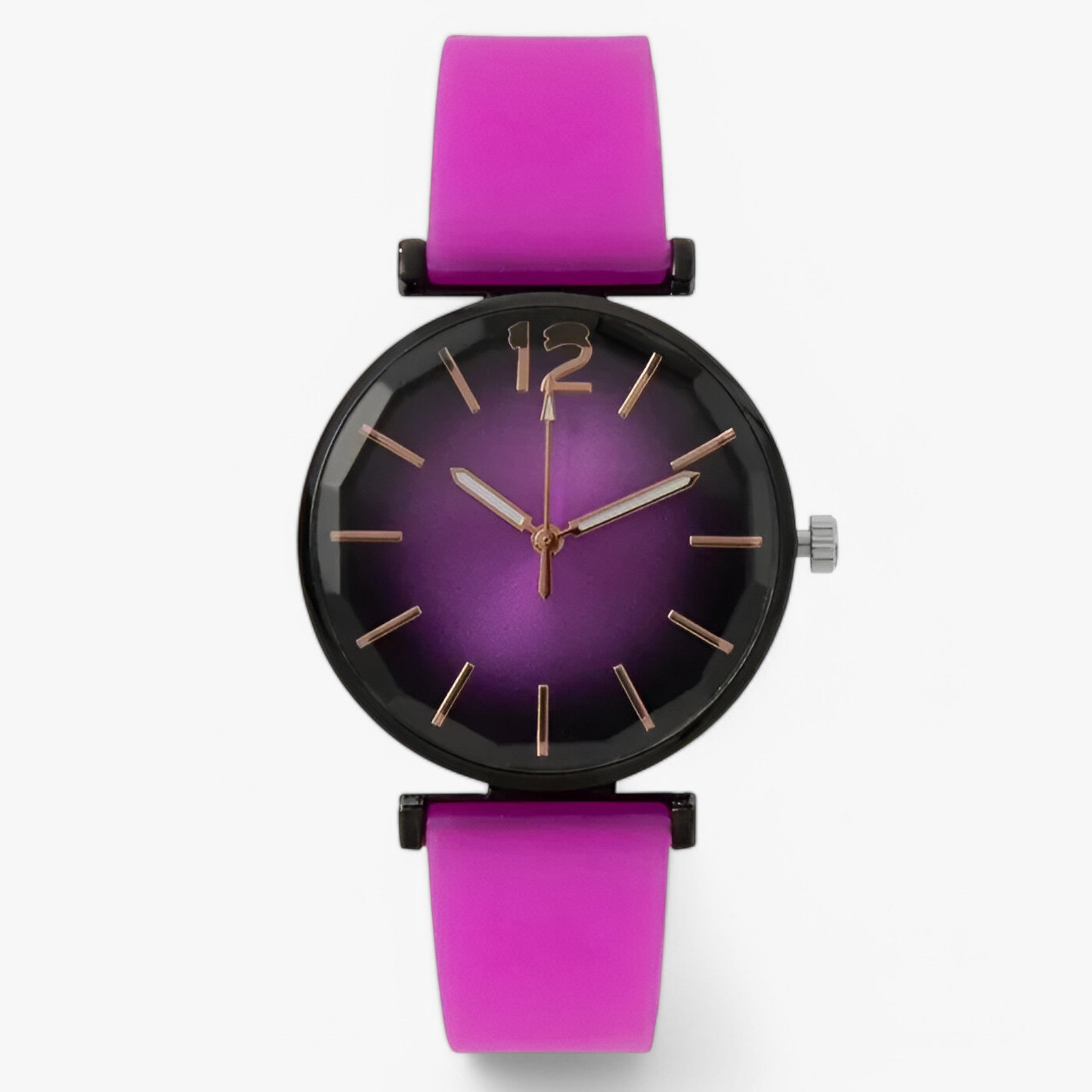 Lena | Casual sportsur med silikoneremme - lilla - watches - {{ product_tags }