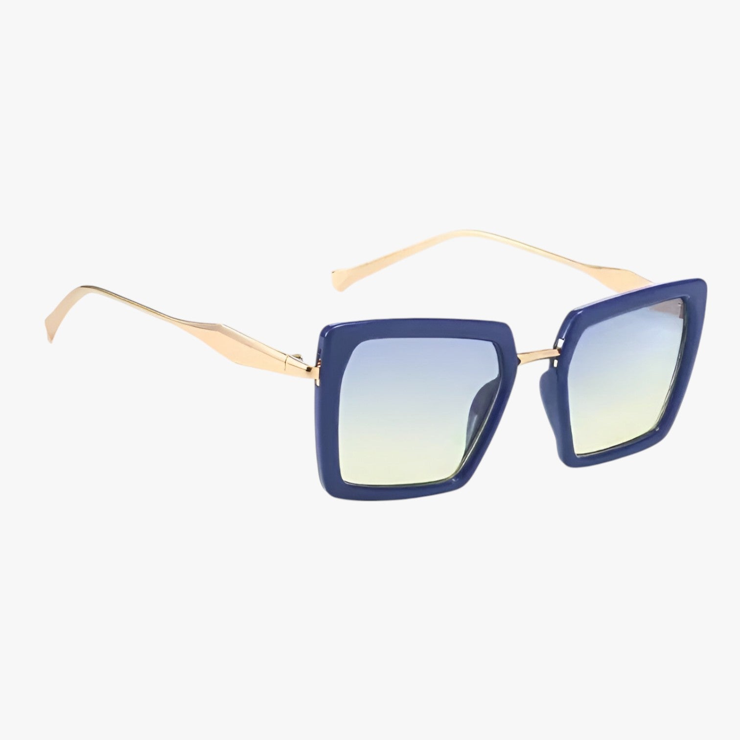 Riley | Vintage kvadratiske solbriller med mørkegrønne linser - - women's fashion - {{ product_tags }