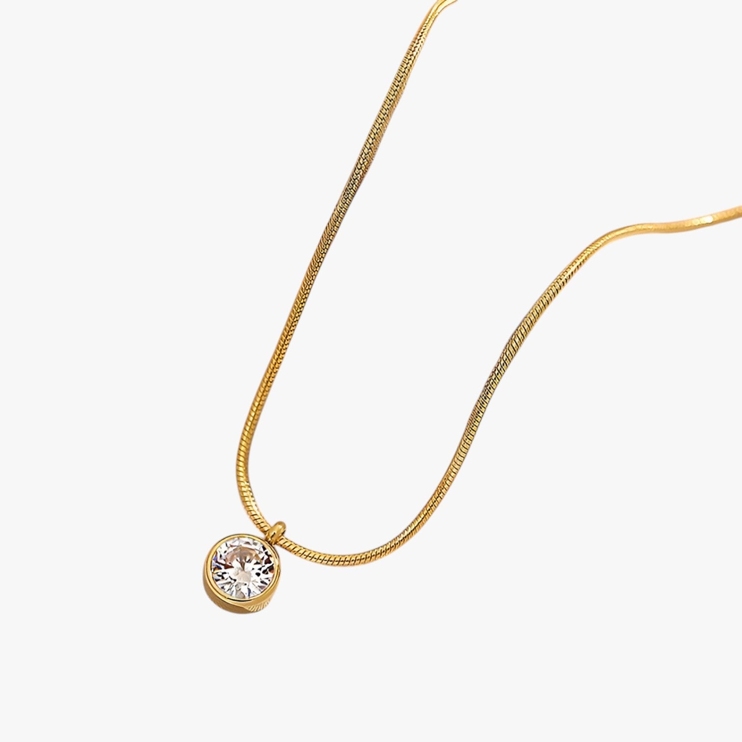 Nina | 2025 Skinnende Guld Halskæde – Enkel, Elegant og Bæredygtig - Guld Farve - women's fashion - {{ product_tags }