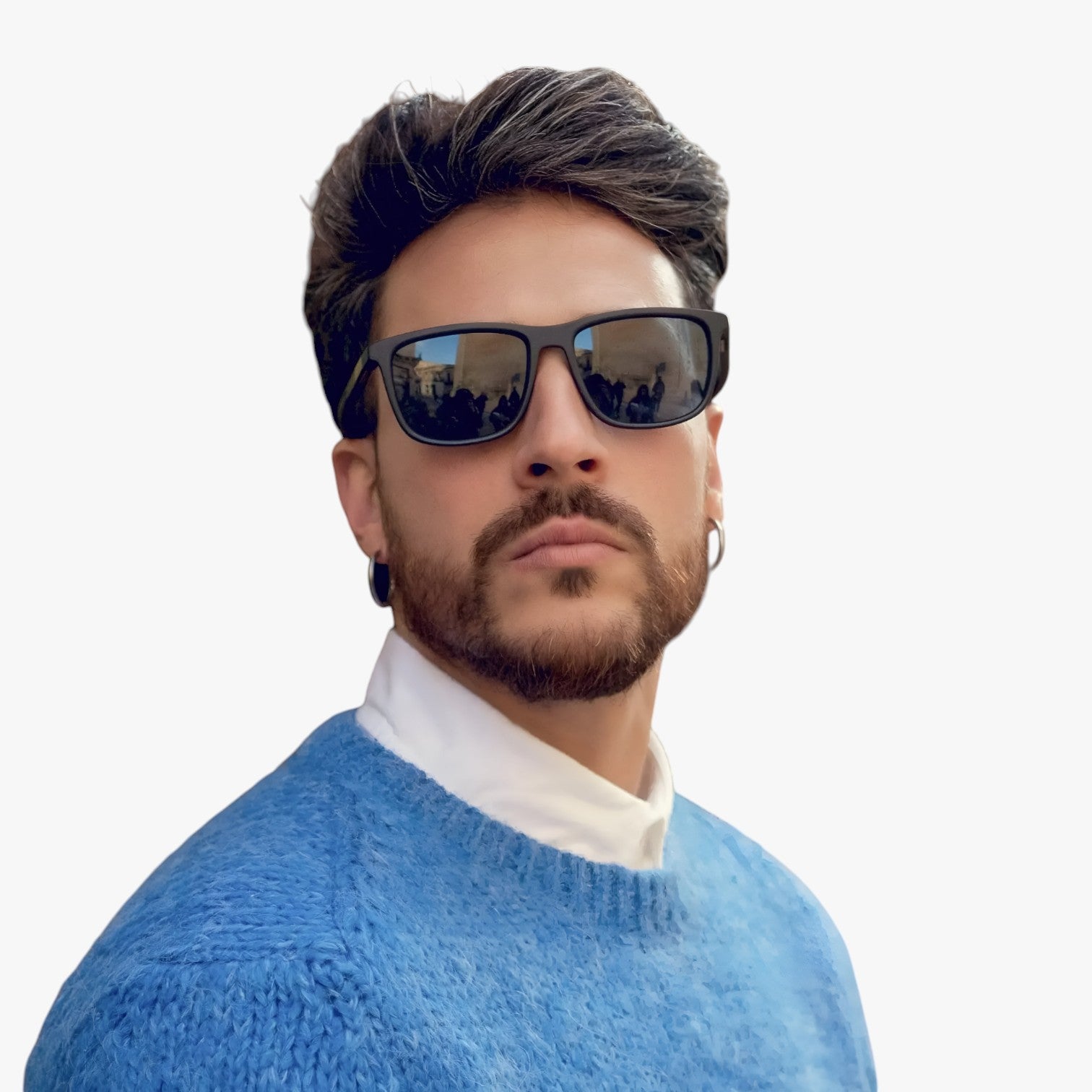 Landyn | Firkantede polariserede solbriller – letvægts UV-beskyttelse - - men's fashion - {{ product_tags }