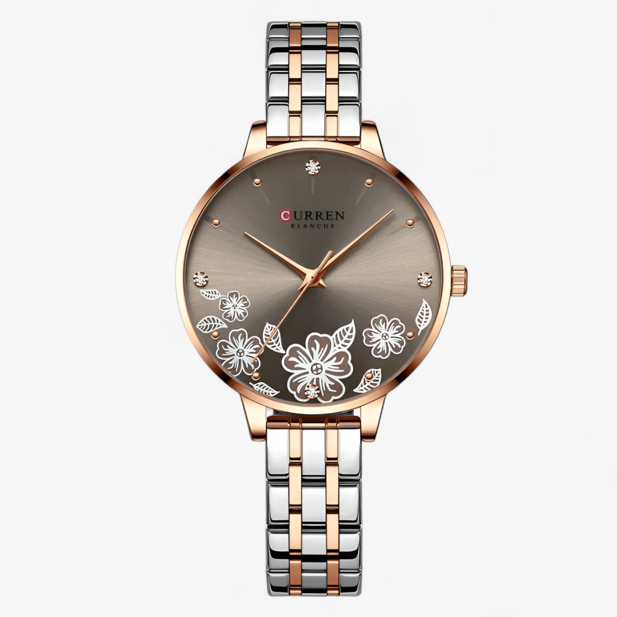 Imogen | Ultratyndt dameur i rustfrit stål med kvartsur - Brun - watches - {{ product_tags }