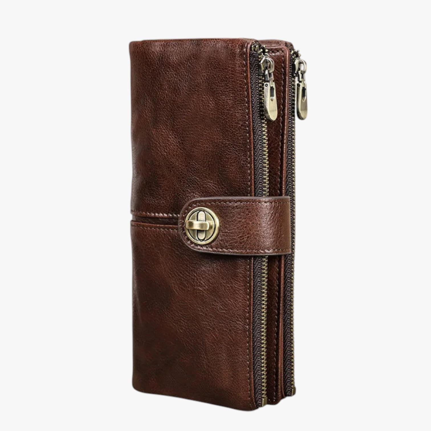 Alivia | Damenlæderpung med AirTag Elegant, Sikker og Alsidig - Kaffe - Alivia | Damenlæderpung med AirTag Elegant, Sikker og Alsidig - €25 - {{ product_tags }