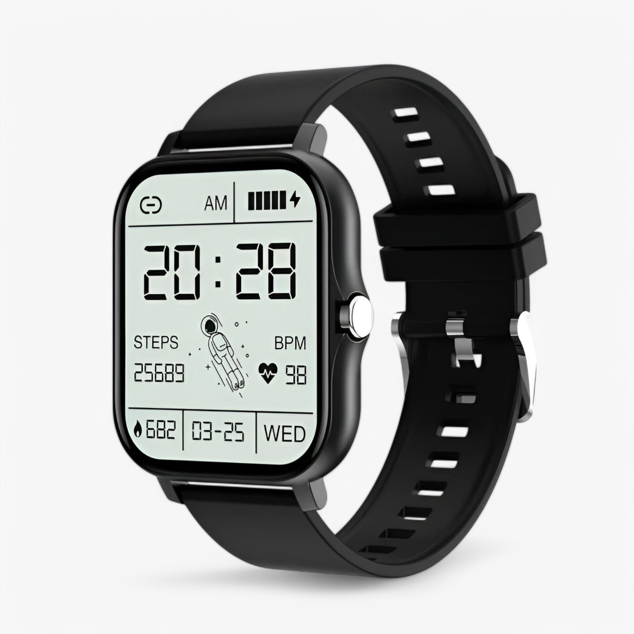 Matthew | Slankt og stilfuldt smartwatch - Sort - Matthew | Slankt og stilfuldt smartwatch- €25 - {{ product_tags }