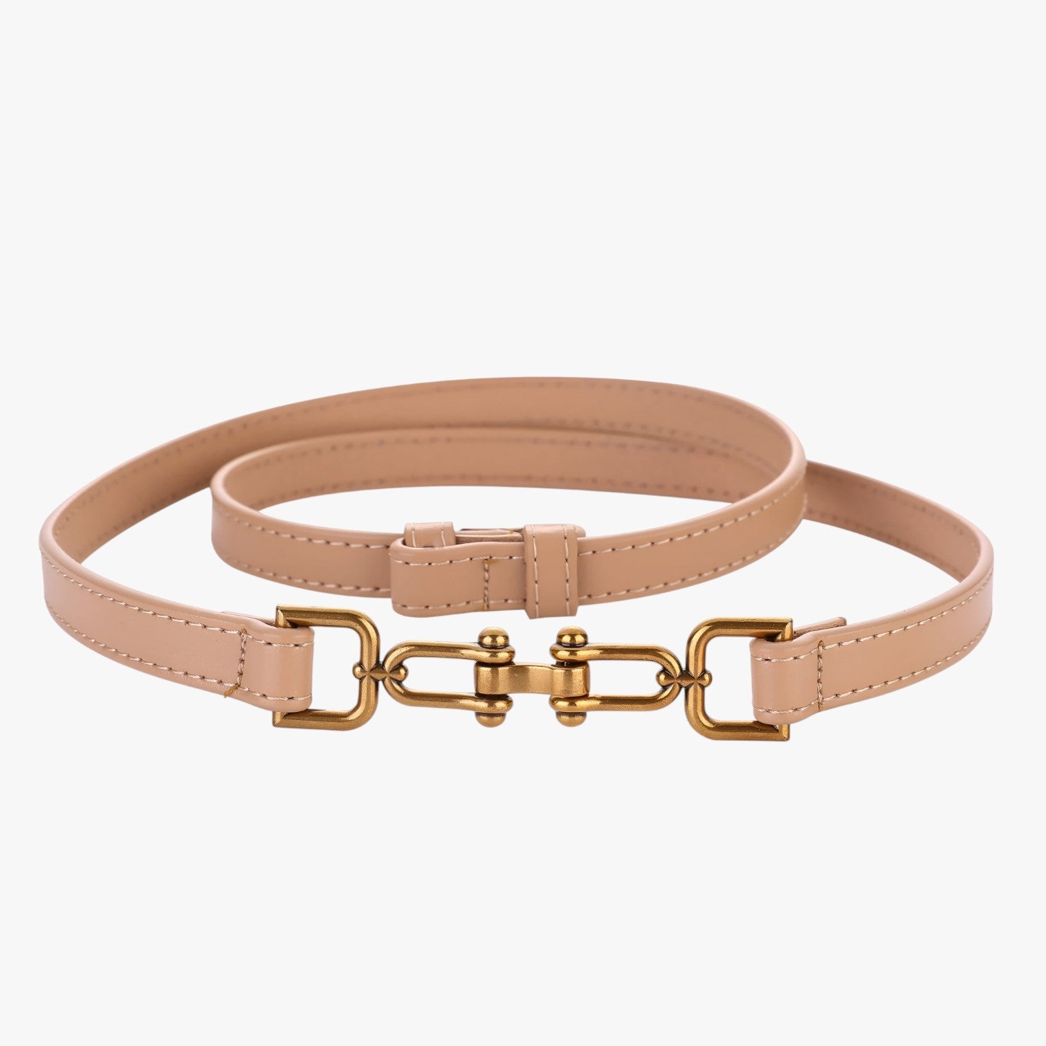 Alora | Bred talje i læder i koreansk stil - Abrikos 97cm CINA - men's fashion - {{ product_tags }