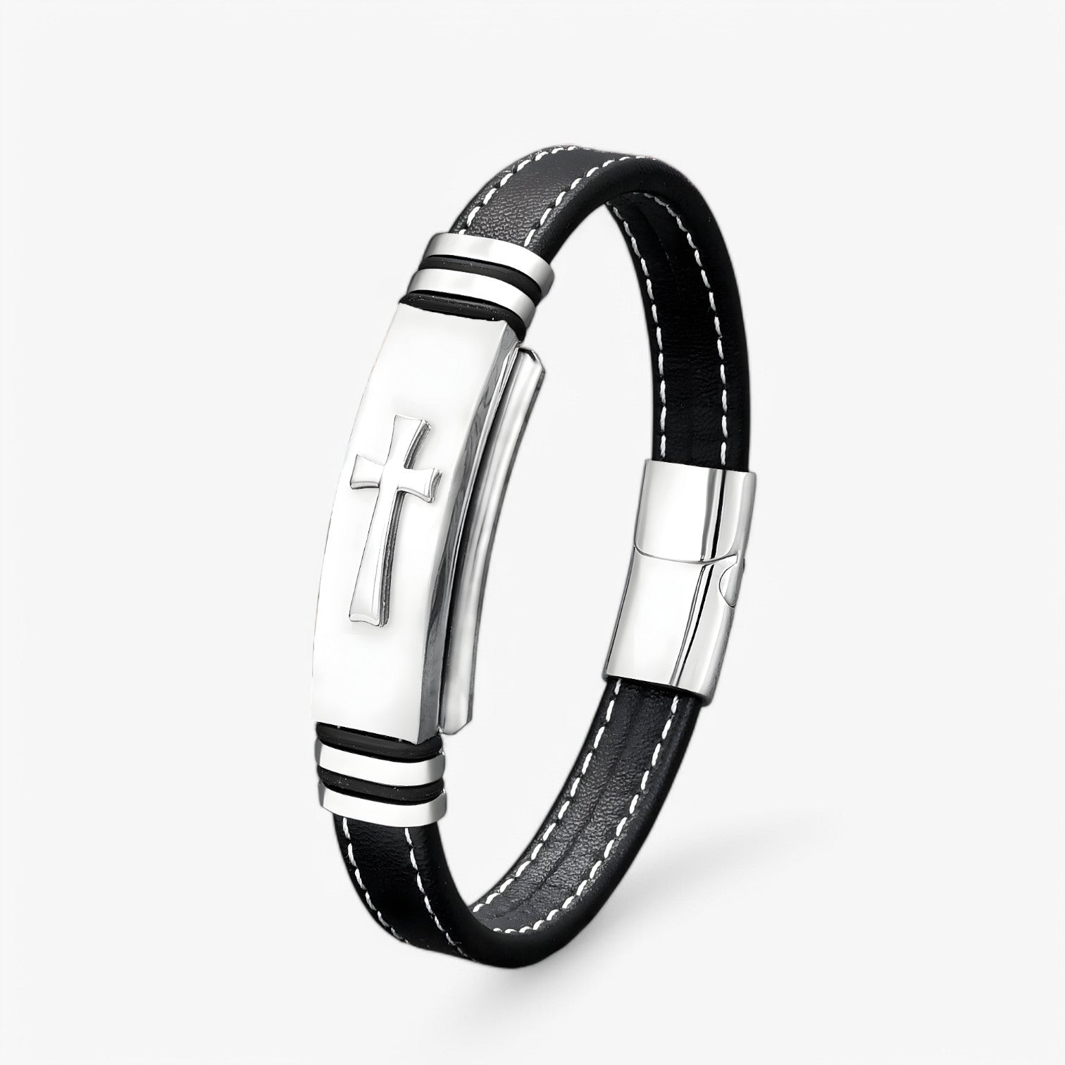 Rafa | Store Sort-Guld Korsarmbånd - Stil A-Hvid - watches - {{ product_tags }
