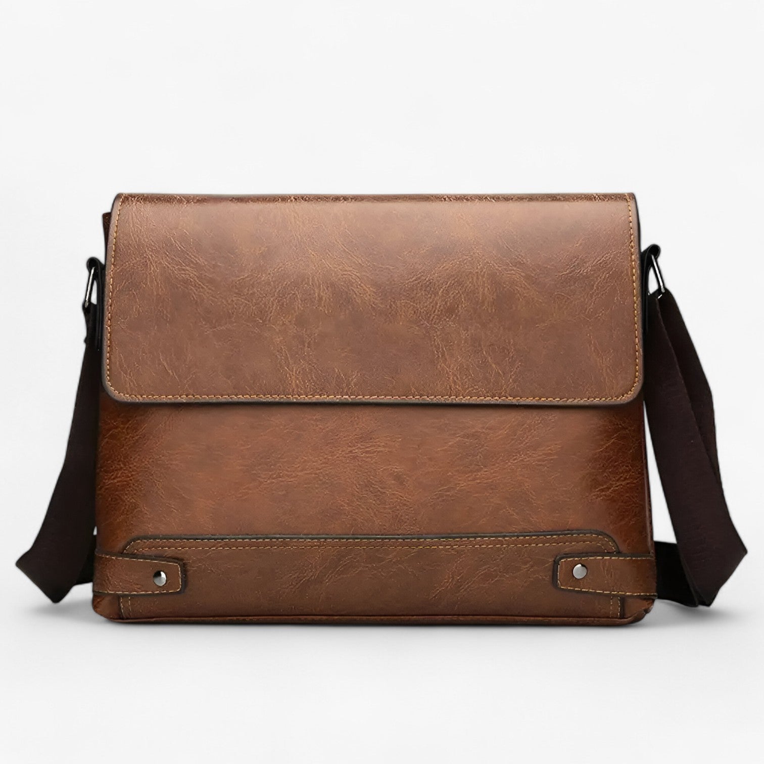 Thiago | Laptoptas i PU-læder med stilfuld erhvervsfunktion - khaki - bags - {{ product_tags }