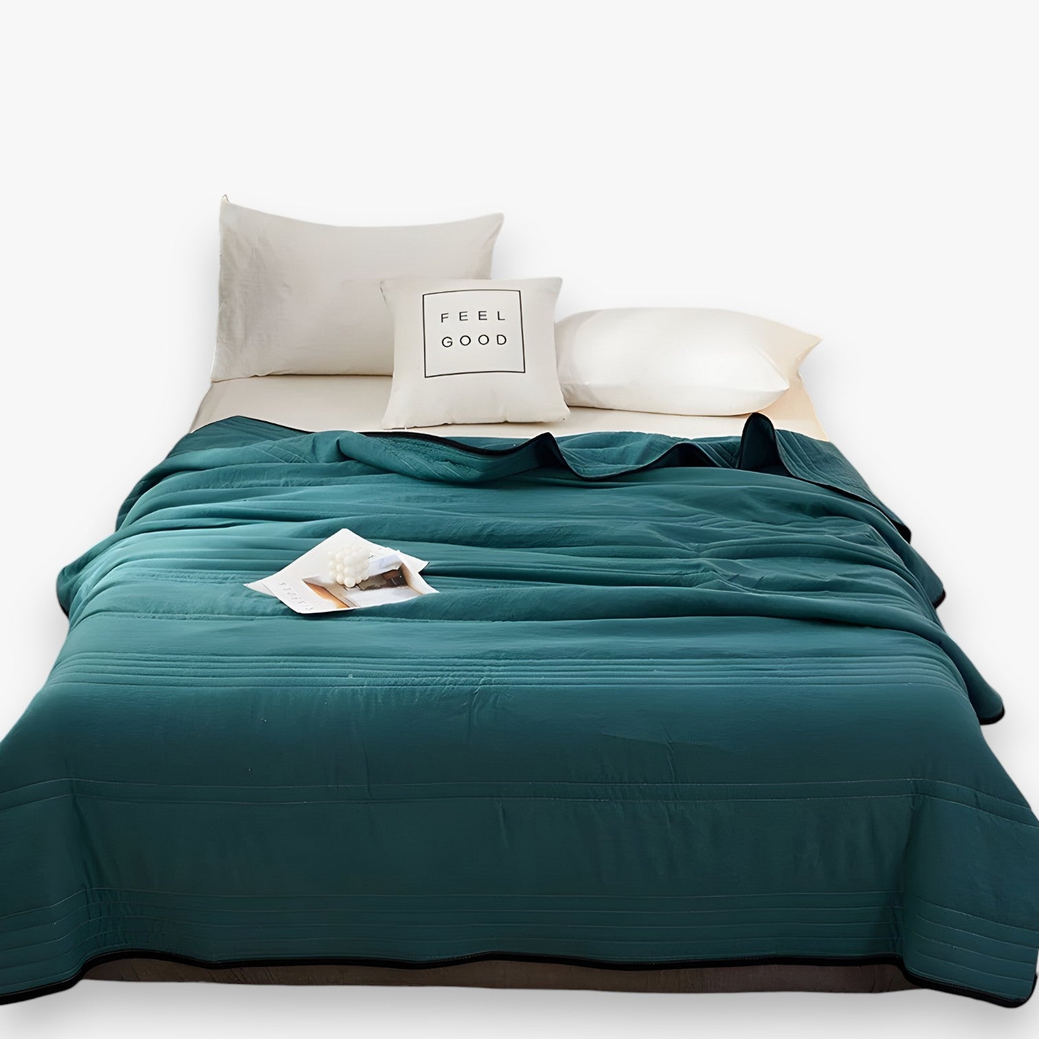 Leilani | Ademende og hudvenlig – Sommerdyne for ultimativ komfort - Mørkegrøn - house & garden - {{ product_tags }