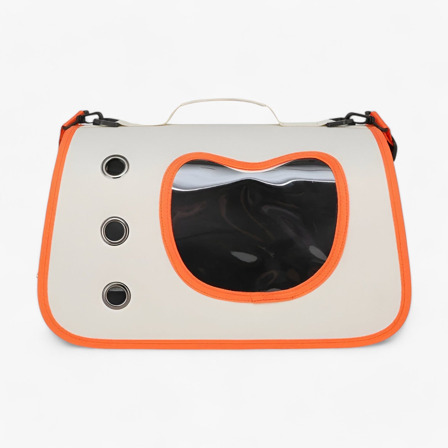 Zoë | Gennemsigtig Åndbar Kattetransporttaske til Rejse - Kat ansigt orange som show - other - {{ product_tags }