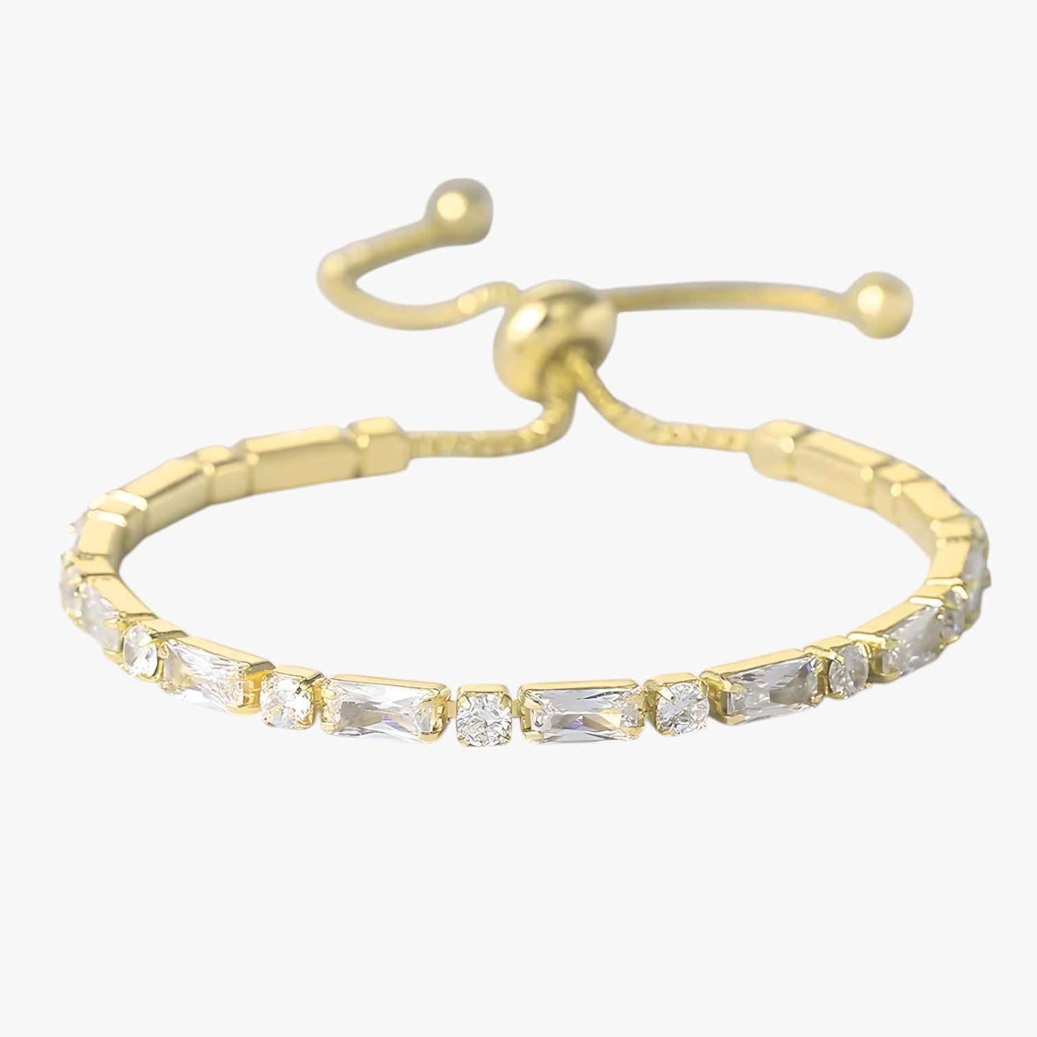 Valerie | Geometrisk Roseguld Armbånd med Zirkon Elegant Gave til Kvinde - guld - Valerie | Geometrisk Roseguld Armbånd med Zirkon Elegant Gave til Kvinde - €25 - {{ product_tags }