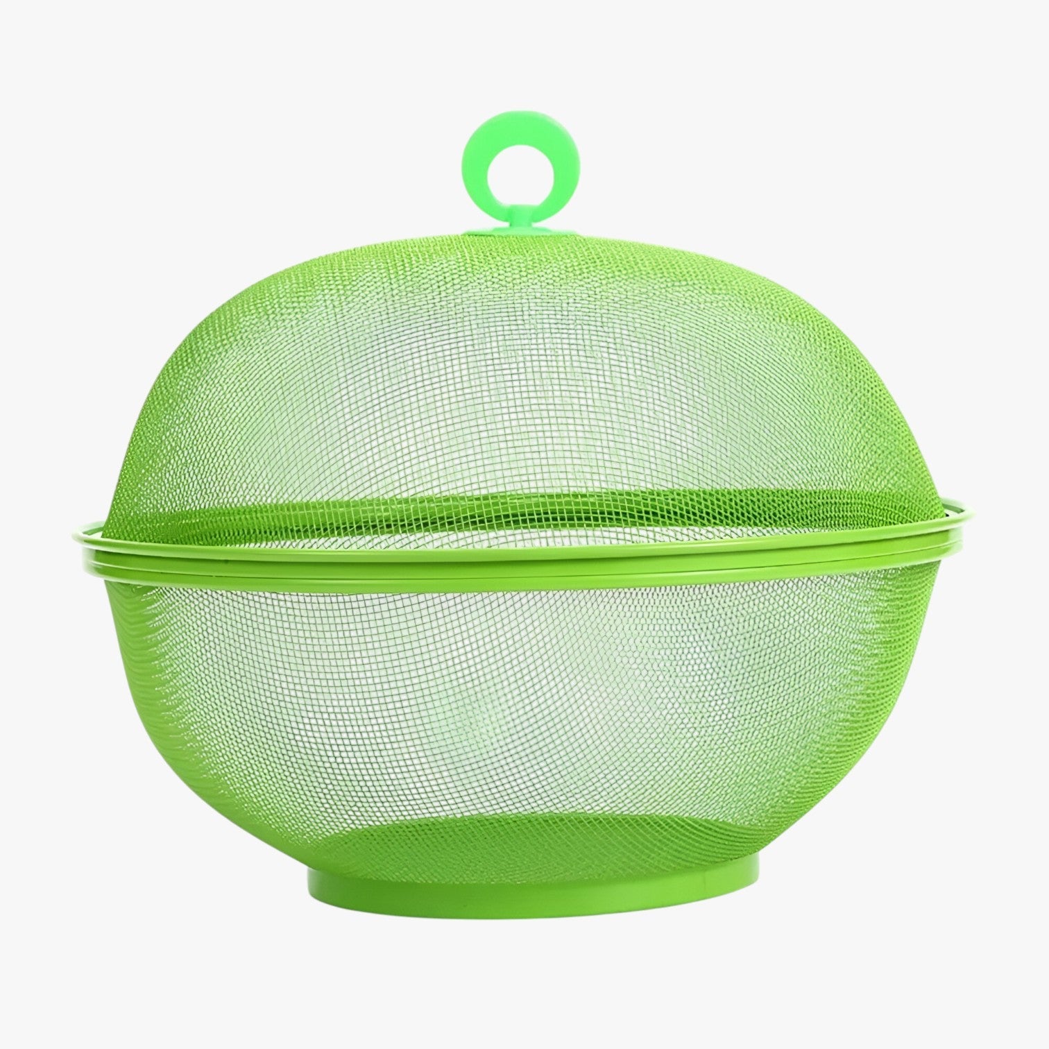 Edith | Vliegfri & Rummelig: Frugtfad i rustfrit stål med låg og stor kapacitet - Grøn - house & garden - {{ product_tags }