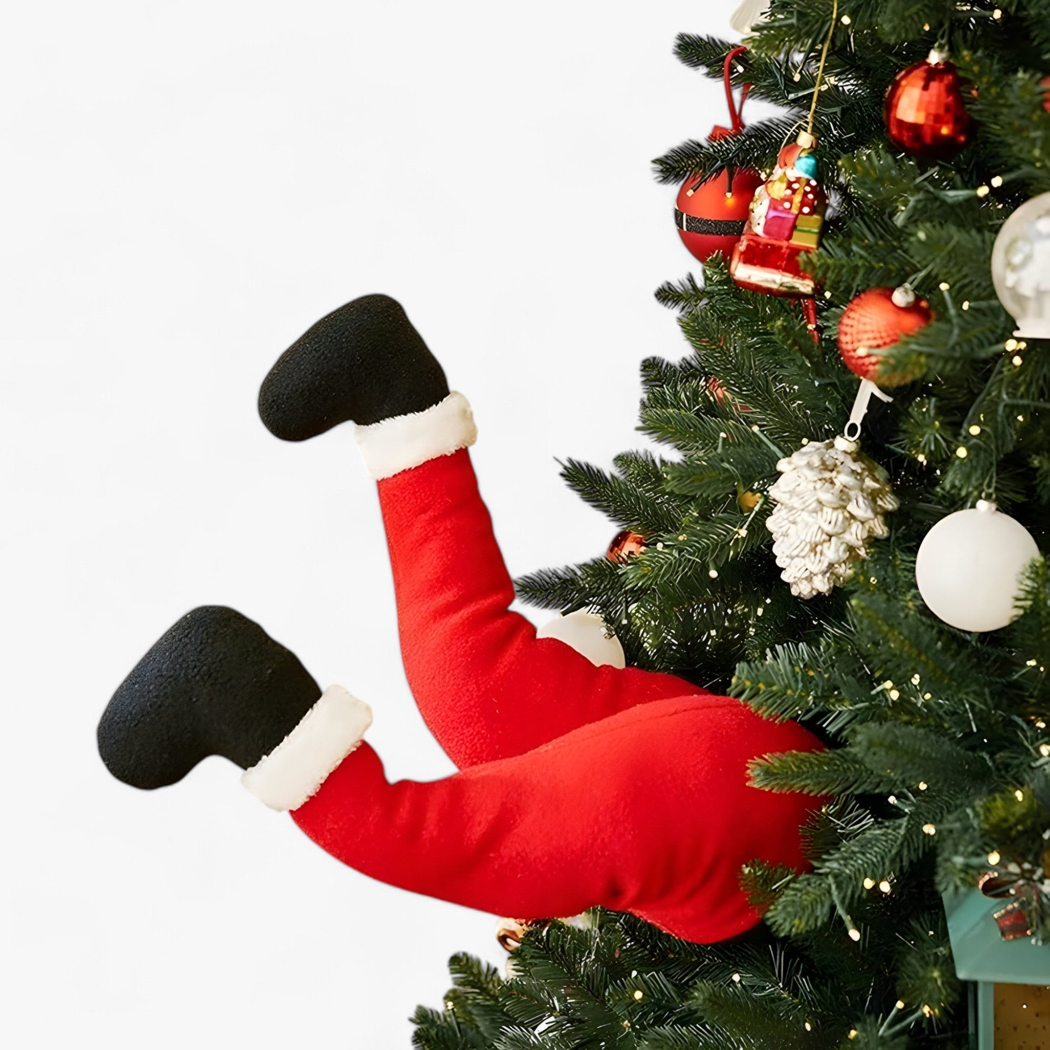 SantaHug | Juledekoration 105 cm – Giv din gran et roligt touch - 38cmx21cmx16cm - christmas - {{ product_tags }