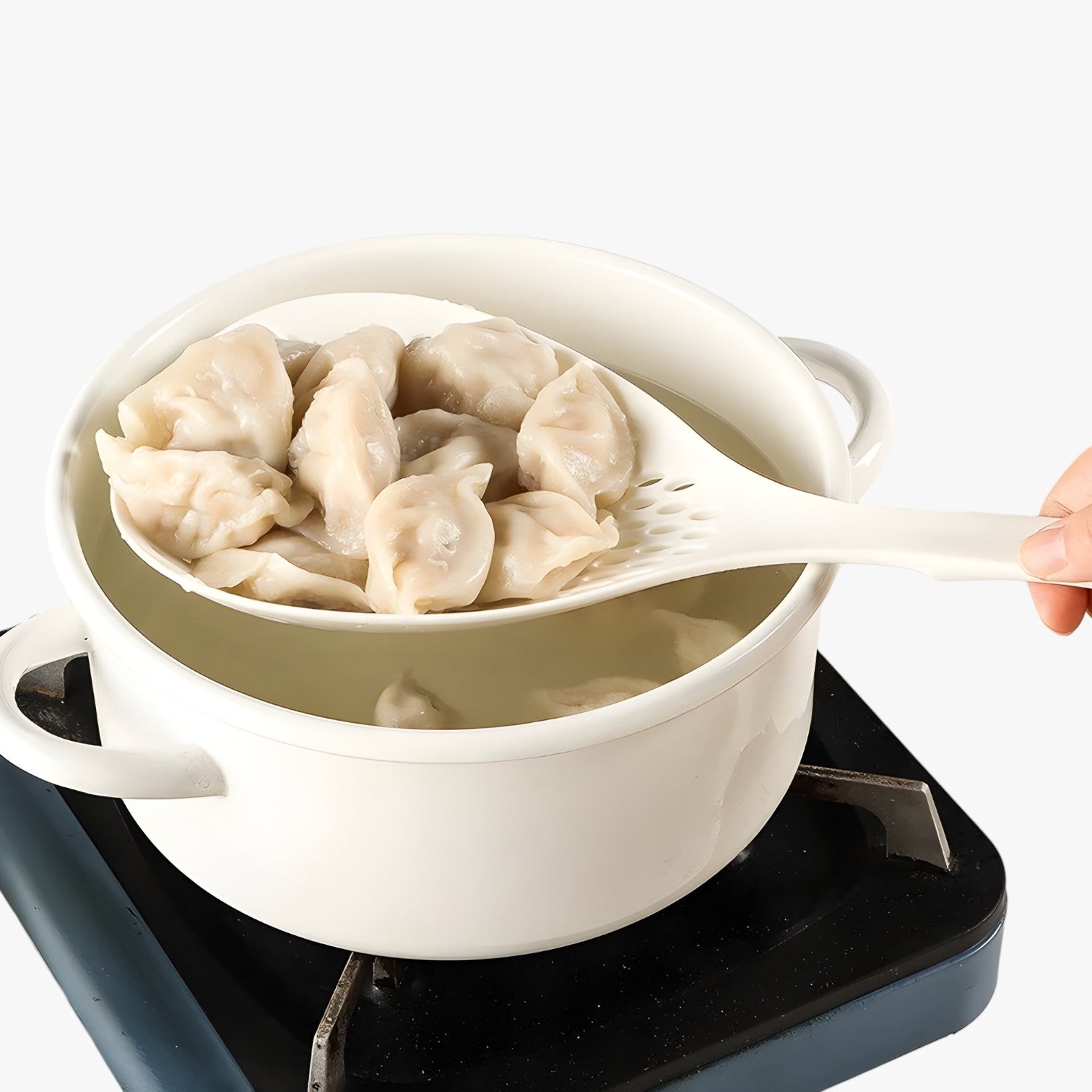 Zuri | Stor antislip køkken ske – Perfekt til supper og nudler - - house & garden - {{ product_tags }