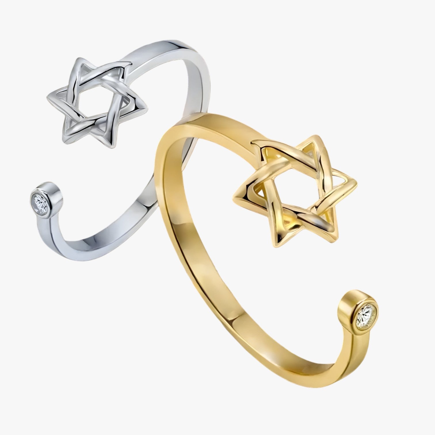 Brisa | Elegant ster zirkoon ring – Justerbar & tidløs skønhed - - other - {{ product_tags }