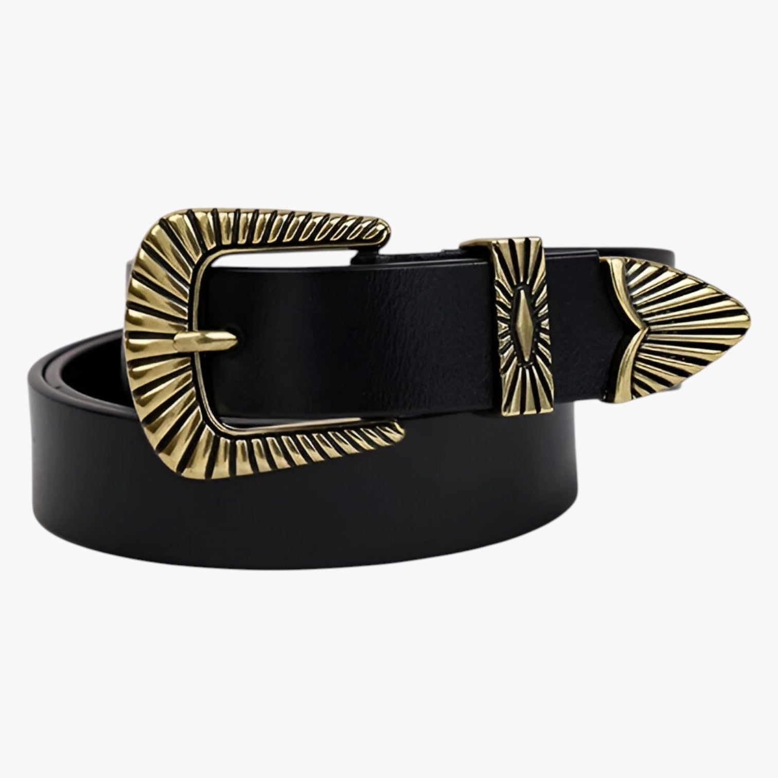 Veronica | Western læderbælte til jeans - sort A - men's fashion - {{ product_tags }