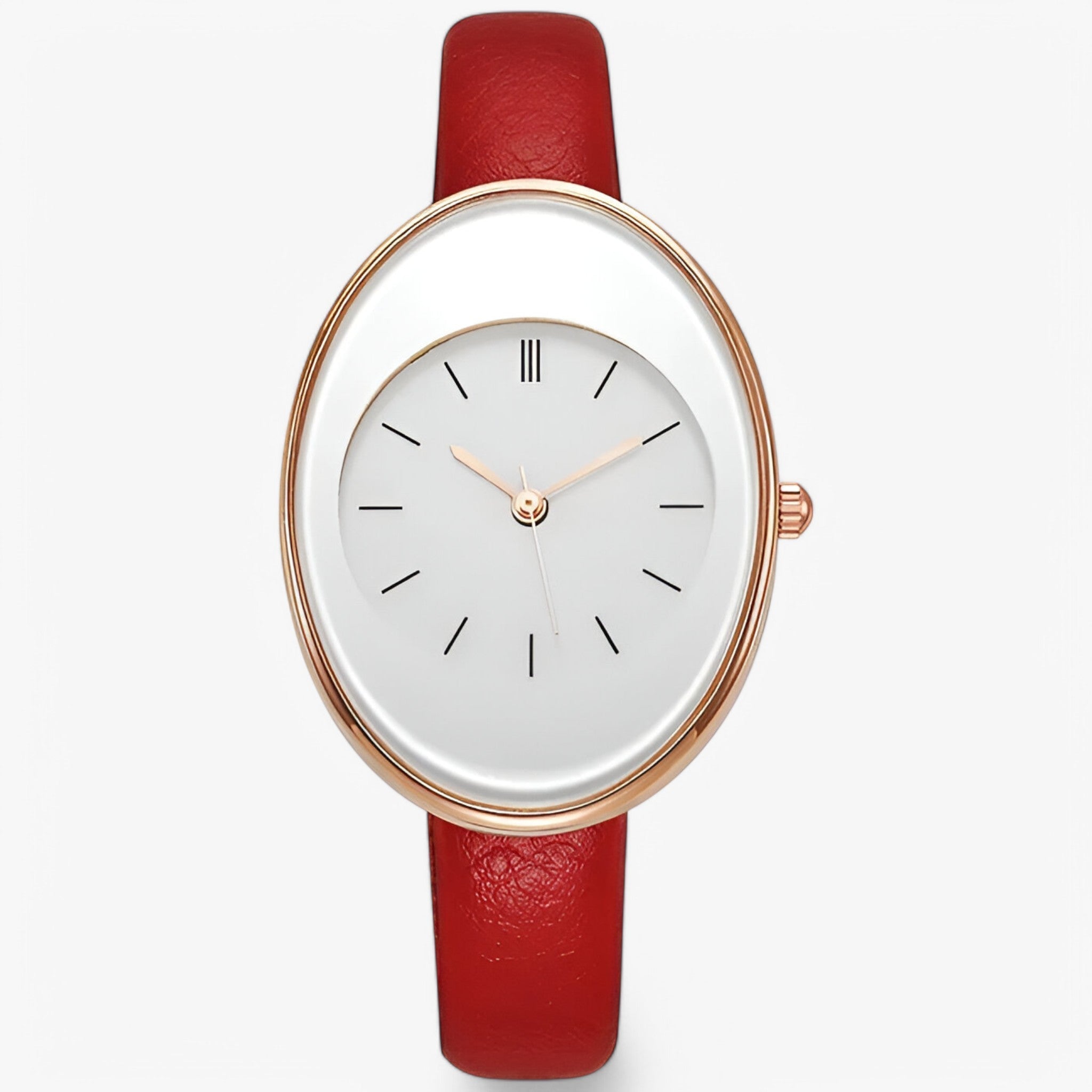 Mirella | Moderigtigt dameur med minimal rem - Rød - watches - {{ product_tags }