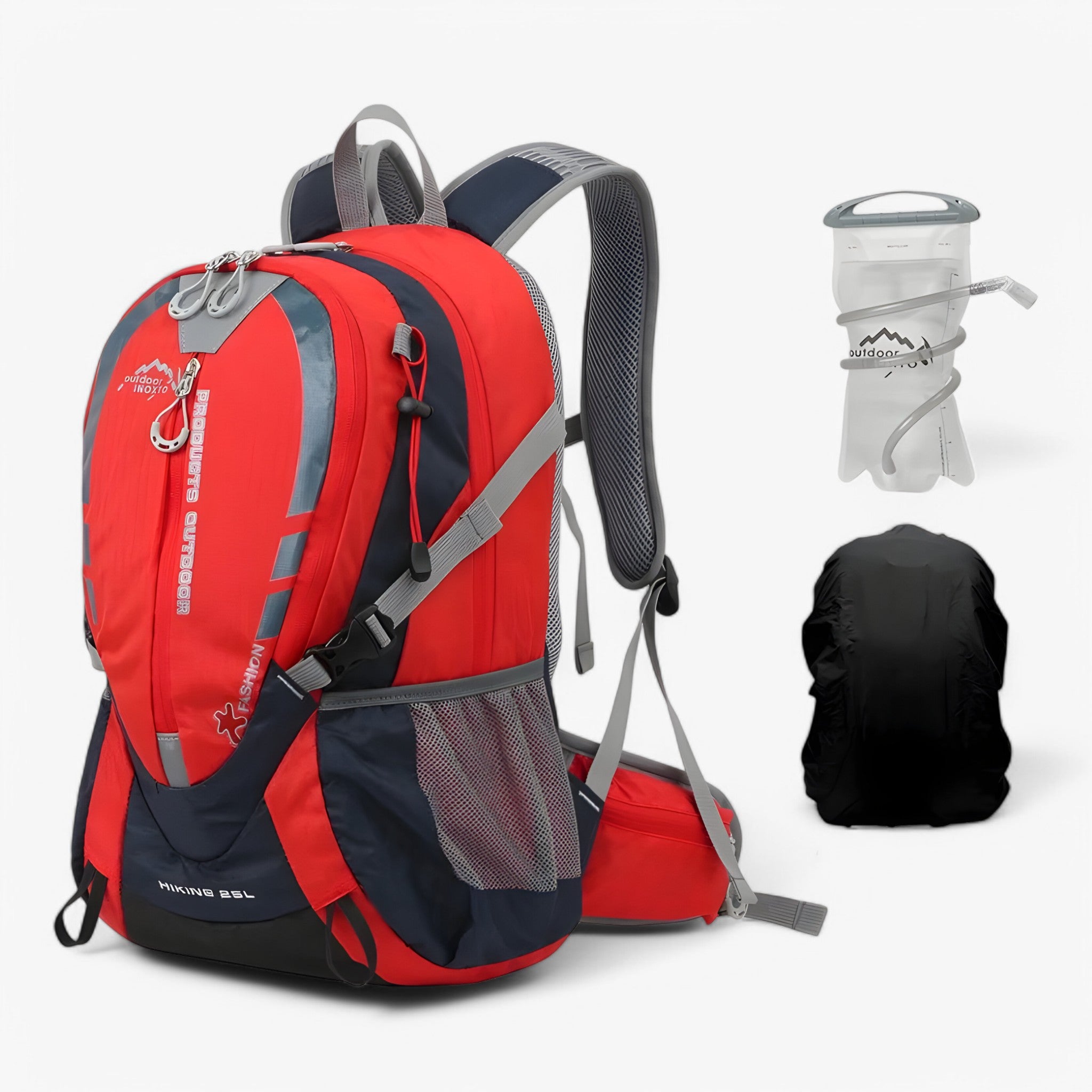 Arthur | 25L Hydreringsrygsæk - rød2L Regncover - bags - {{ product_tags }