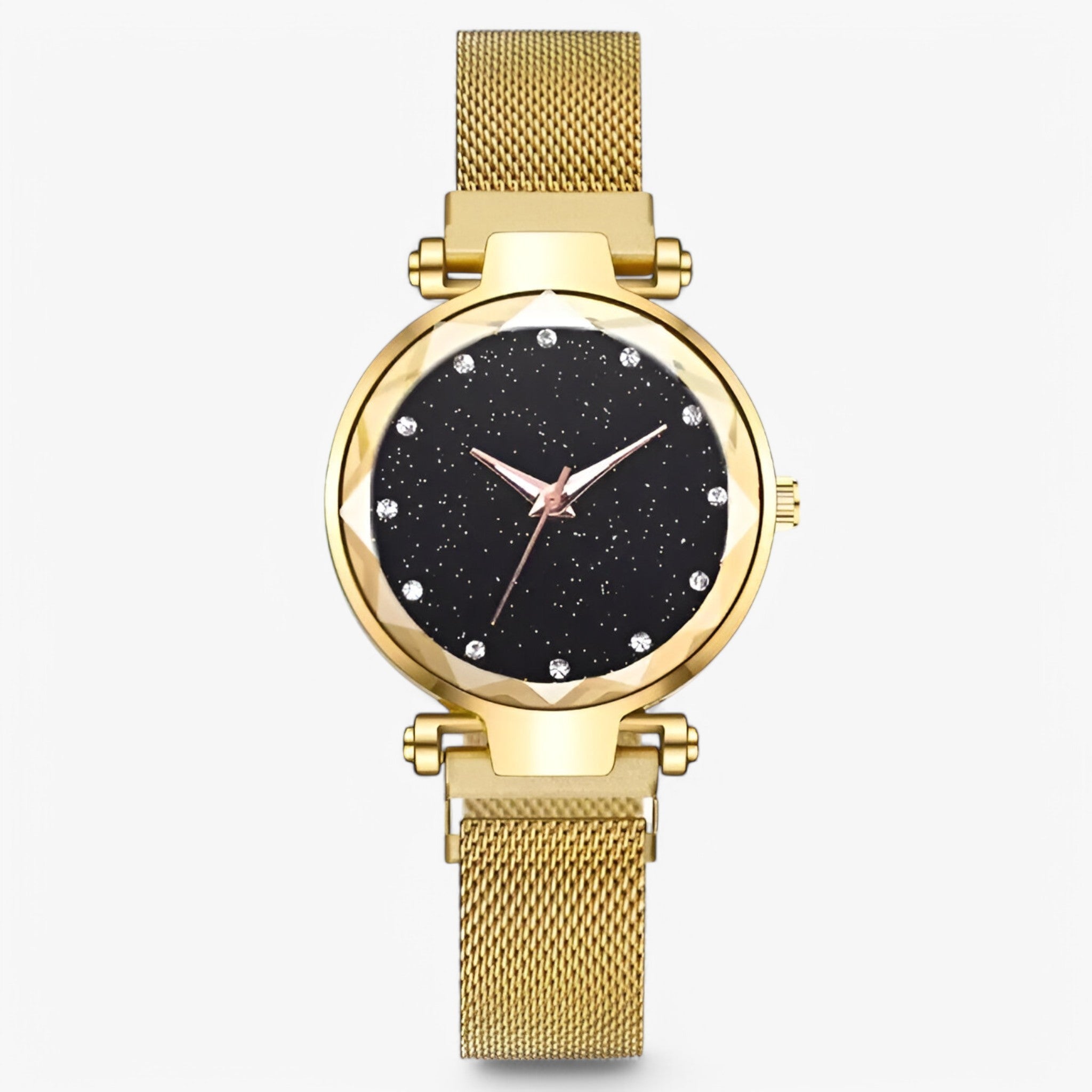 Stella | Dameshorloge met sterrenkoekjeswijzerplaat - guld - watches - {{ product_tags }