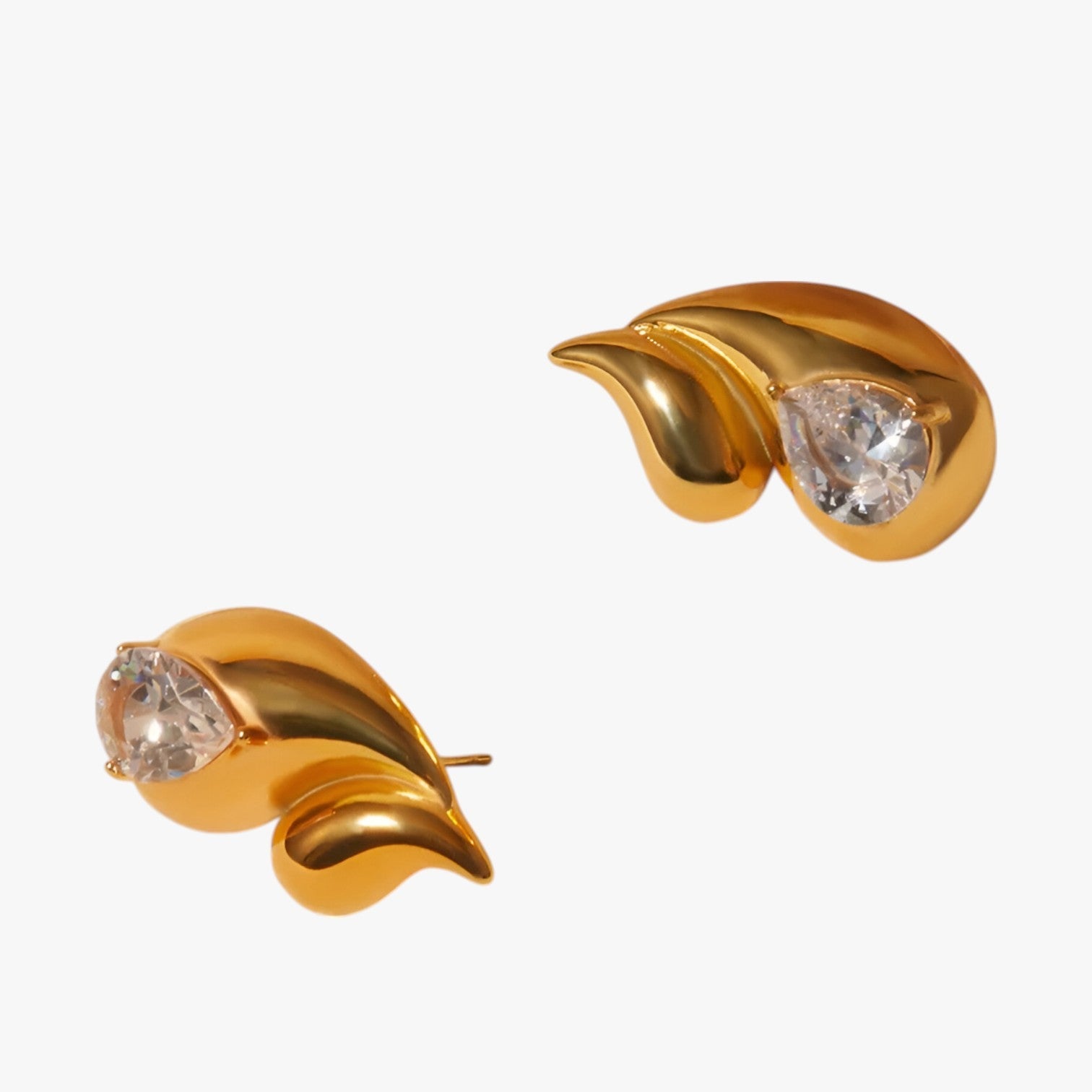 Naomi | Guldhængende lette og skinnende øreringe - - women's fashion - {{ product_tags }