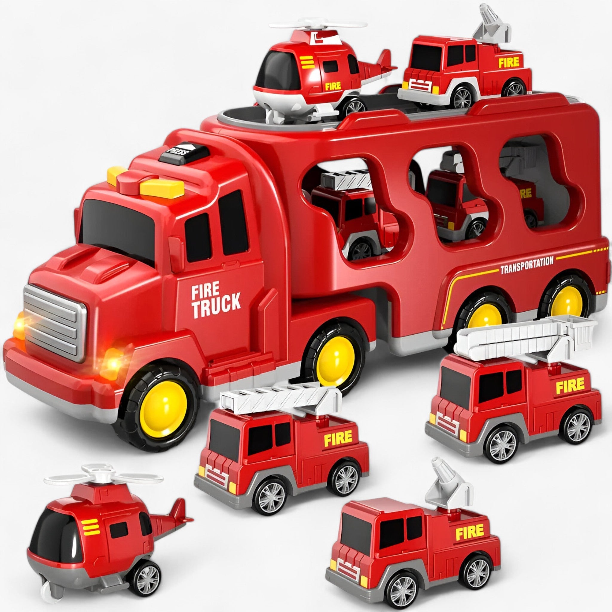 TruckPlayoo | Lastbil Legetøj - Rød - baby - {{ product_tags }