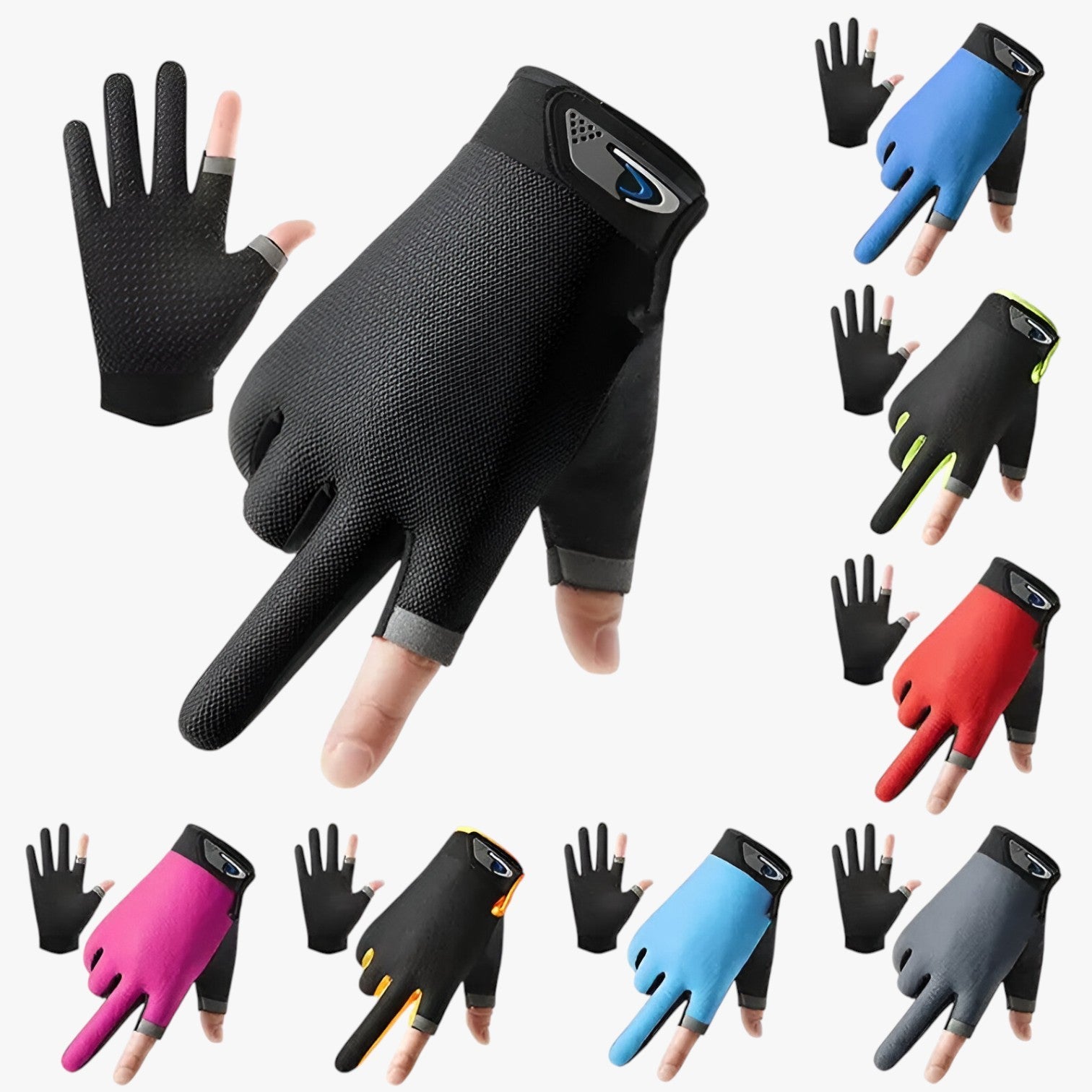 Lenard | Antiskrid vishandsker med snitfingre for greb og komfort - - other - {{ product_tags }