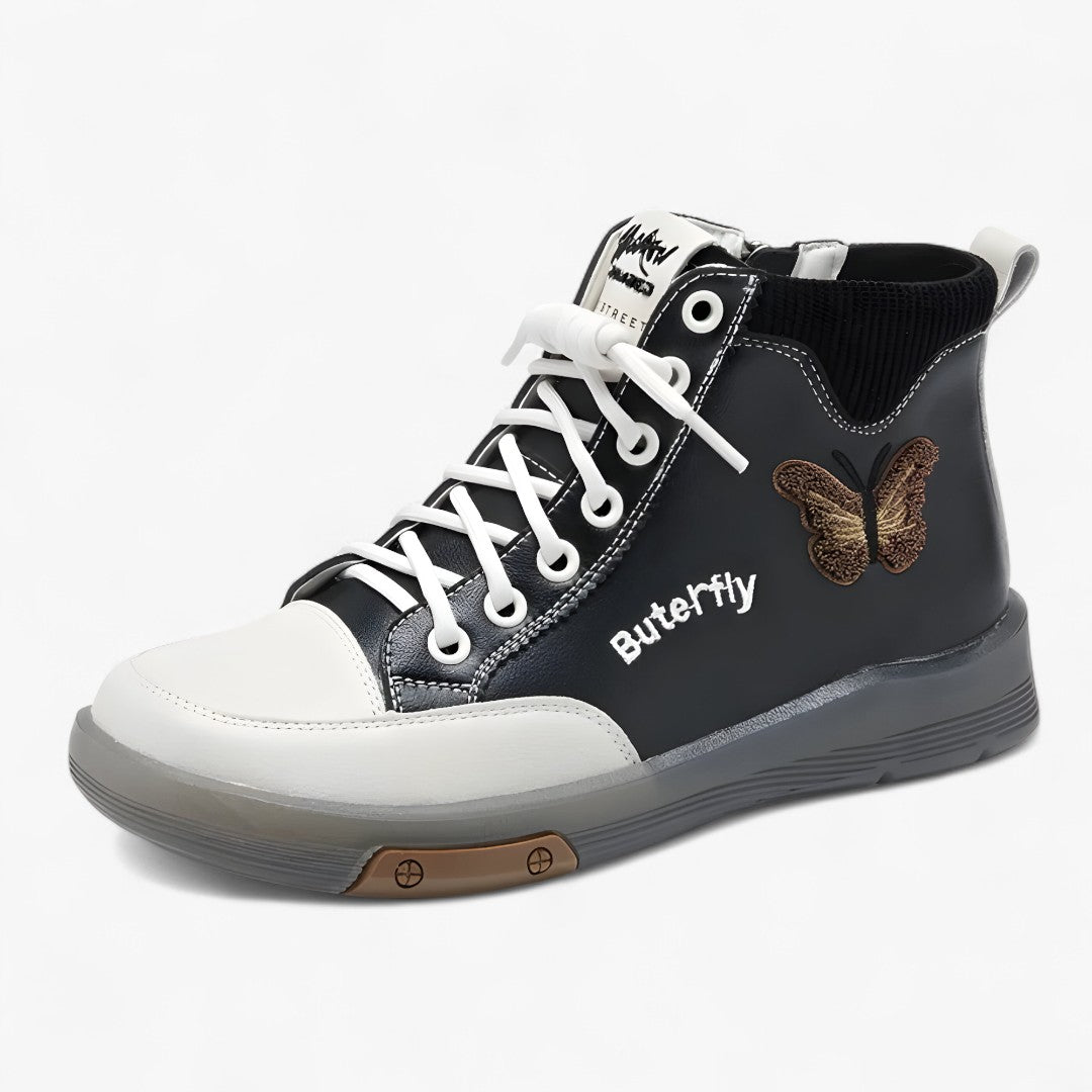 Diana | Hvide støvler i ægte læder i sneakerstil – Causale og elegante til hver dag - Sort - Diana | Hvide støvler i ægte læder i sneakerstil – Causale og elegante til hver dag - €25 - {{ product_tags }