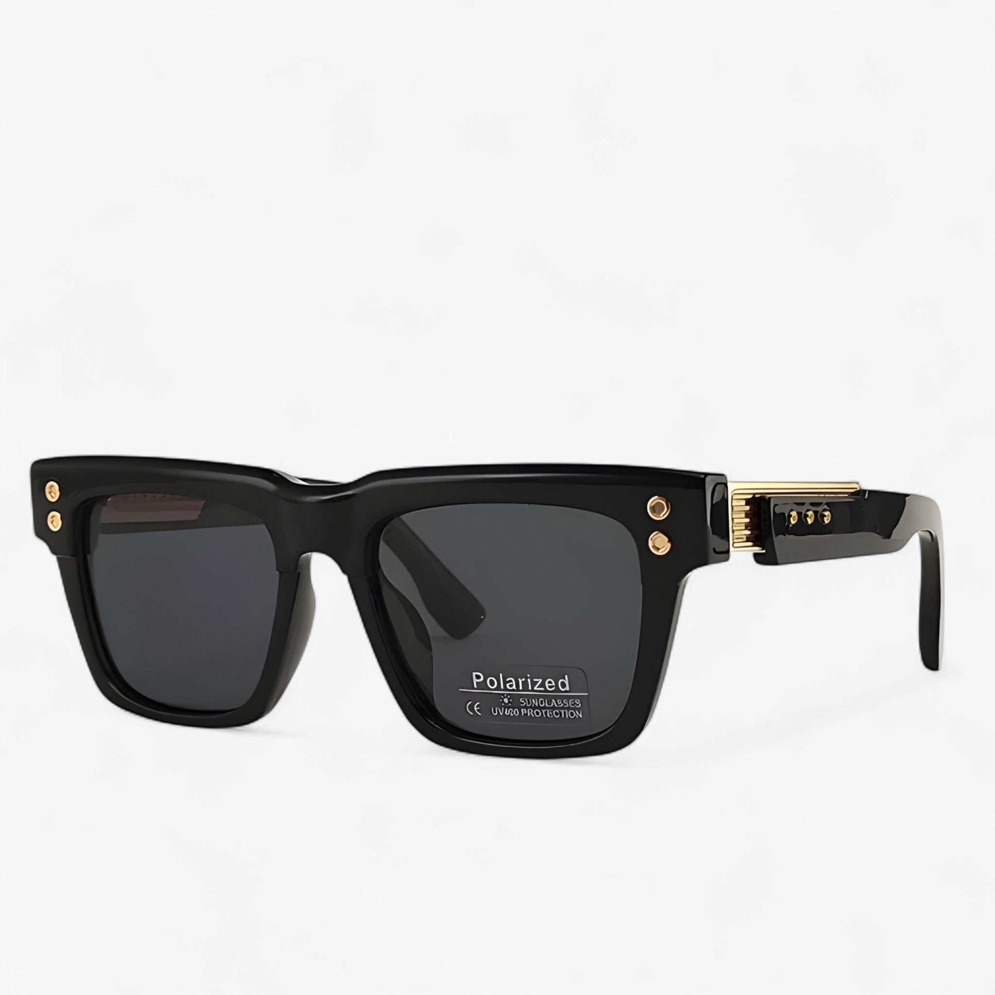Damon | Steampunk gepolariseerde vierkante zonnebril - - watches - {{ product_tags }
