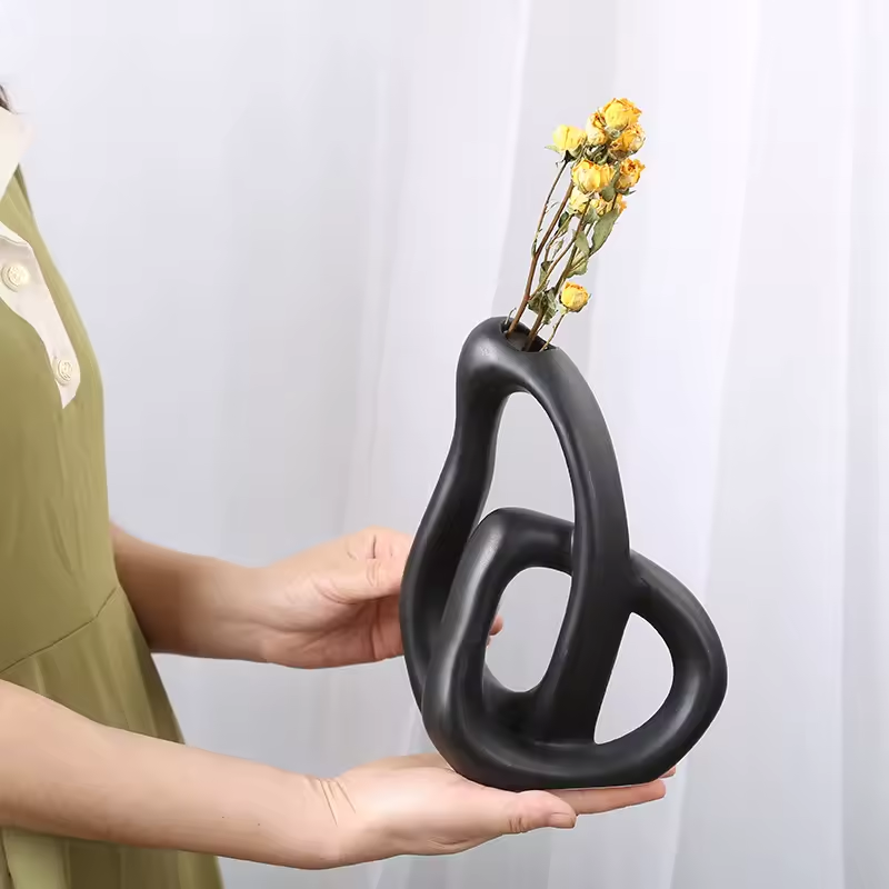 Tidløs Keramikvase - Minimalistisk Boligindretning - - Home Decor - {{ product_tags }