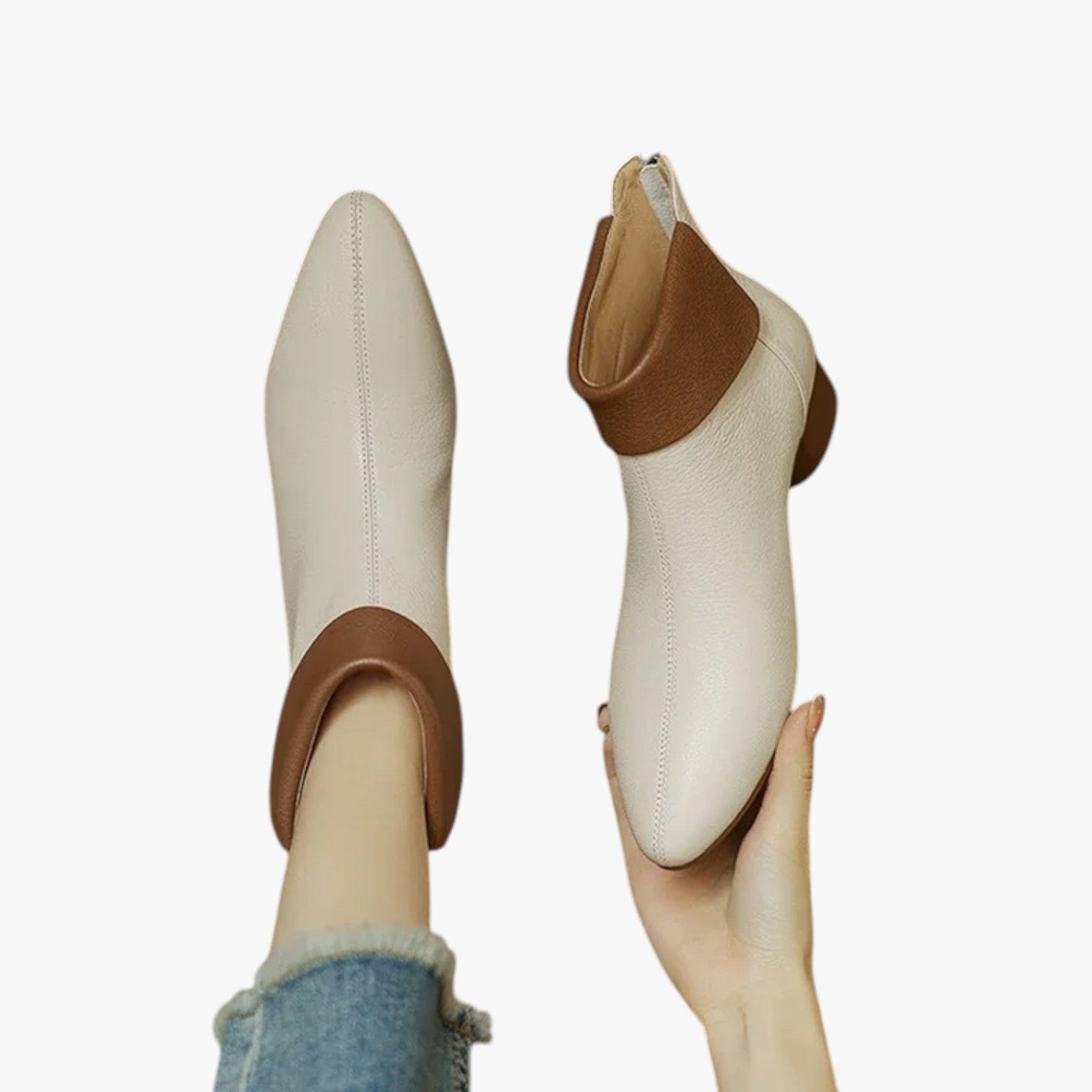 Amelia | Retro læderstøvler: komfort og stil til efteråret - - Amelia | Retro læderstøvler: komfort og stil til efteråret - €25 - {{ product_tags }