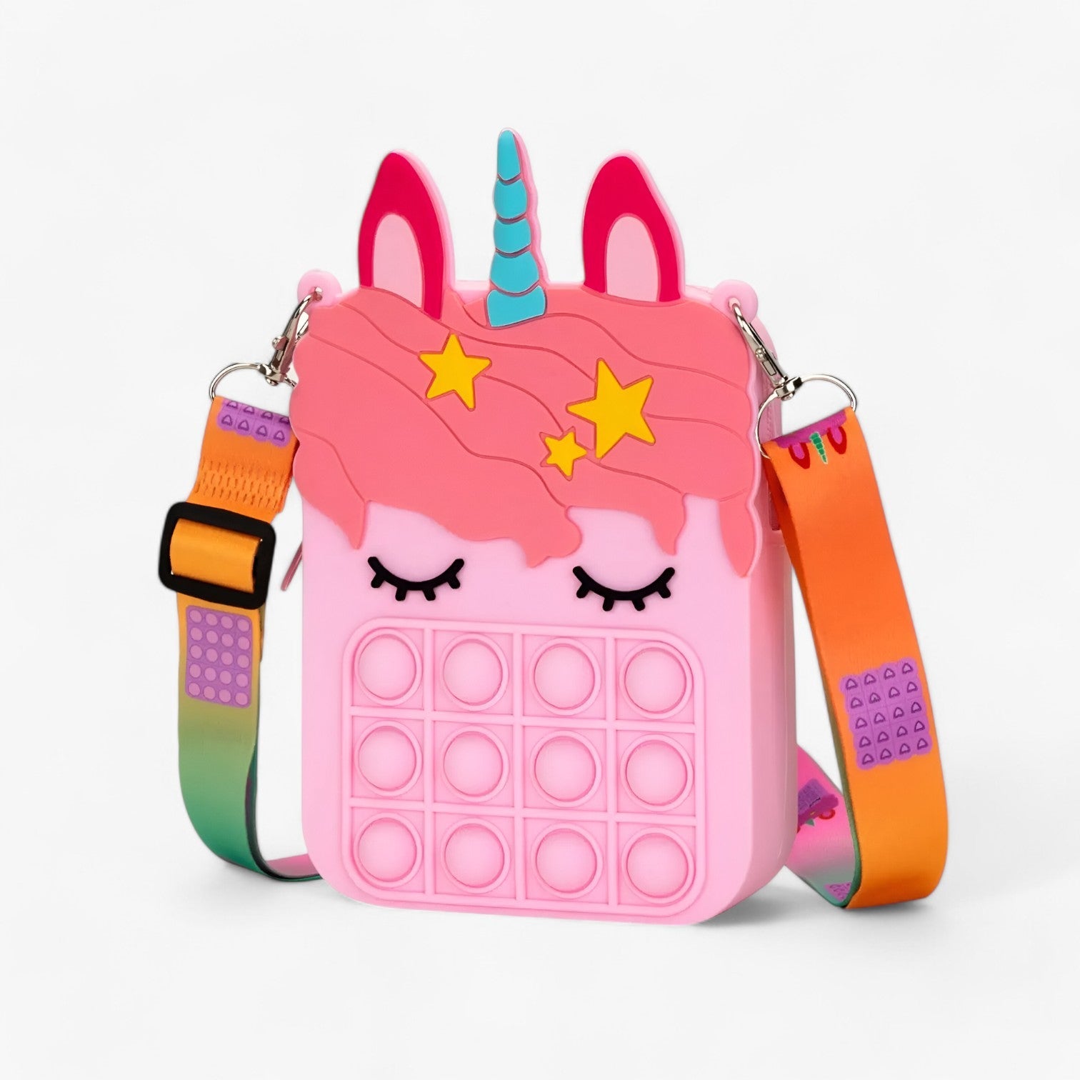 Claudine | Enhjørning Pop Taske – Fidget & Sjov - Lyserød - bags - {{ product_tags }