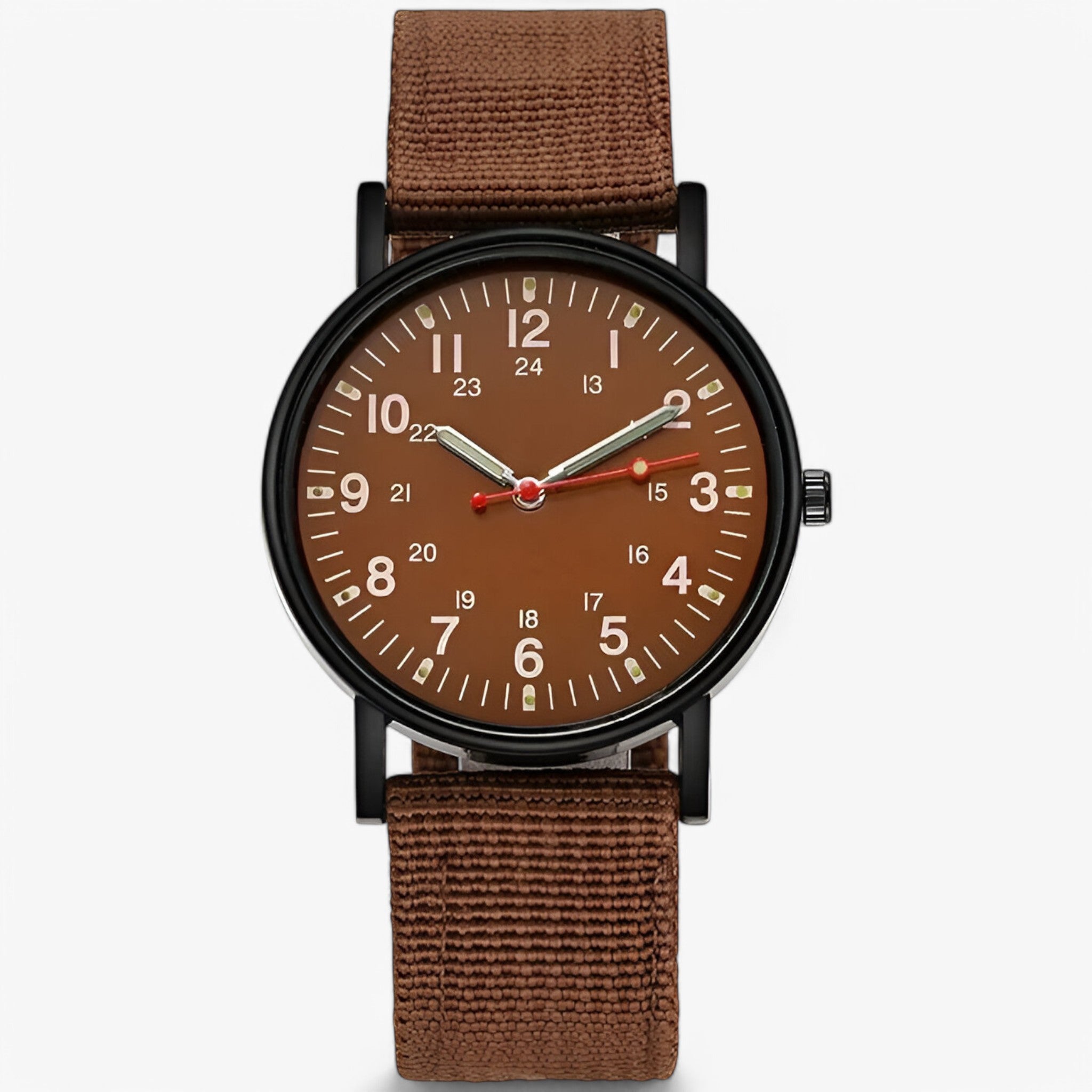 Hector | Nylon Sports Militærur - Rødbrun - watches - {{ product_tags }