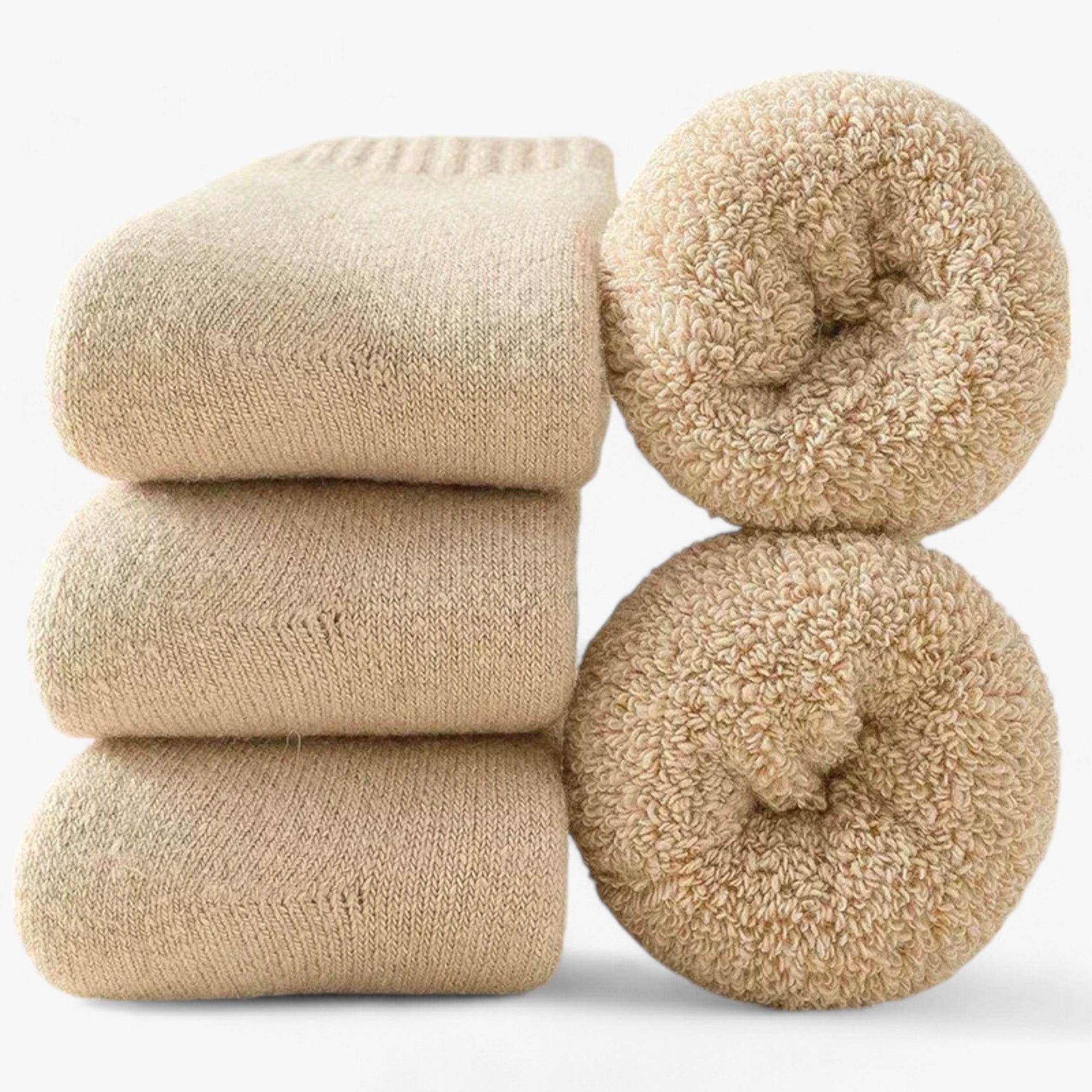 Jean | Thermowool sokker - Komfortable og alsidige - Khaki - winter - {{ product_tags }