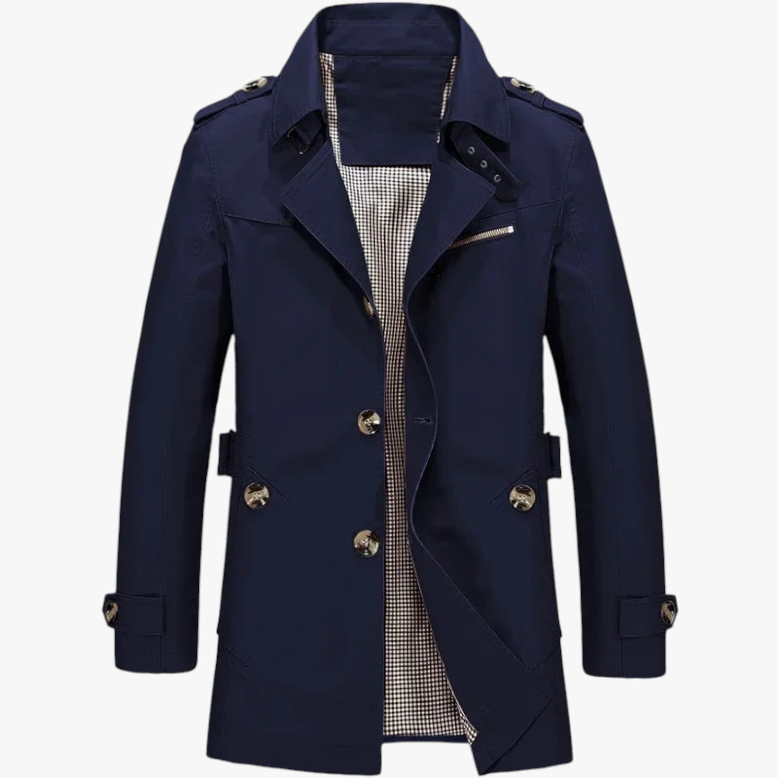 Henry | Lang mandejakke - Casual stil og beskyttelse til overgangsperioden - Blå - Henry | Lang mandejakke - Casual stil og beskyttelse til overgangsperioden - €25 - {{ product_tags }