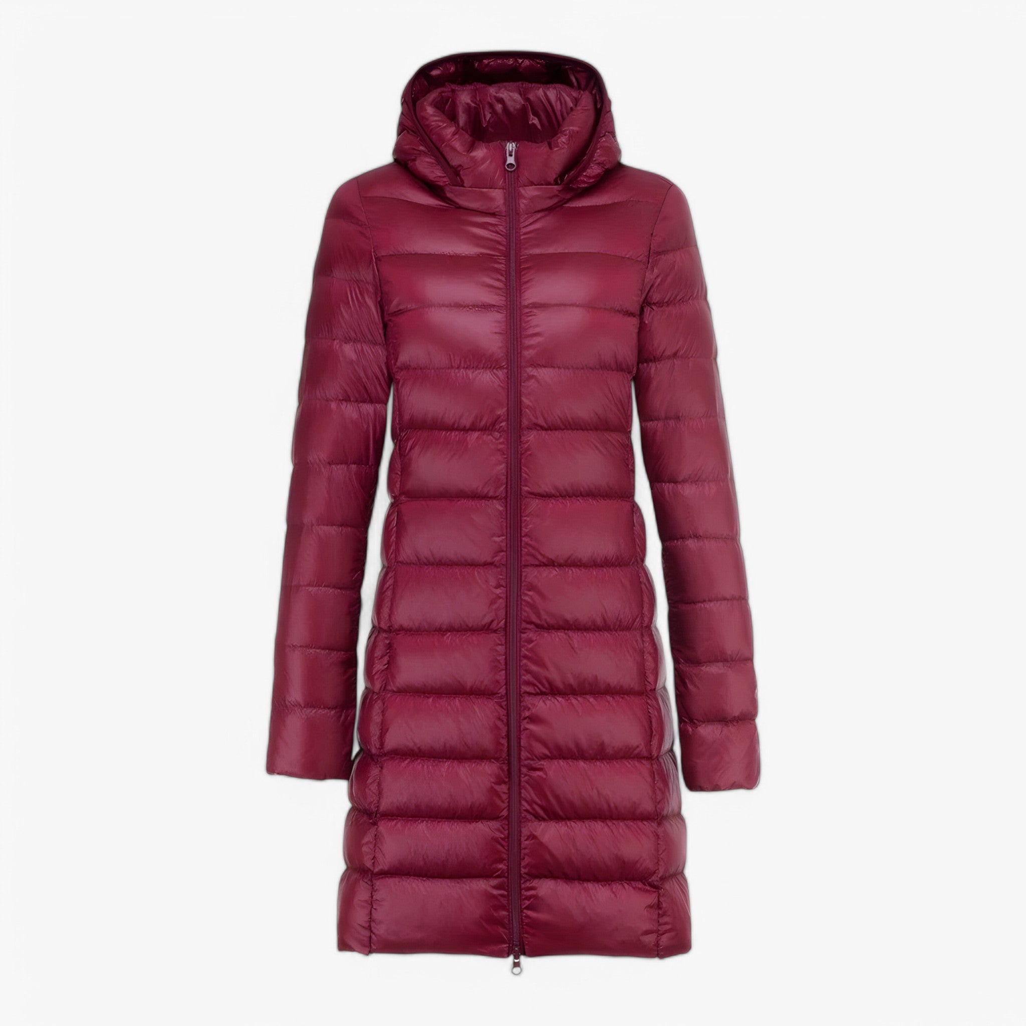 Sheena | Ultralichte Lange Jas - Vinrød - women's fashion - {{ product_tags }