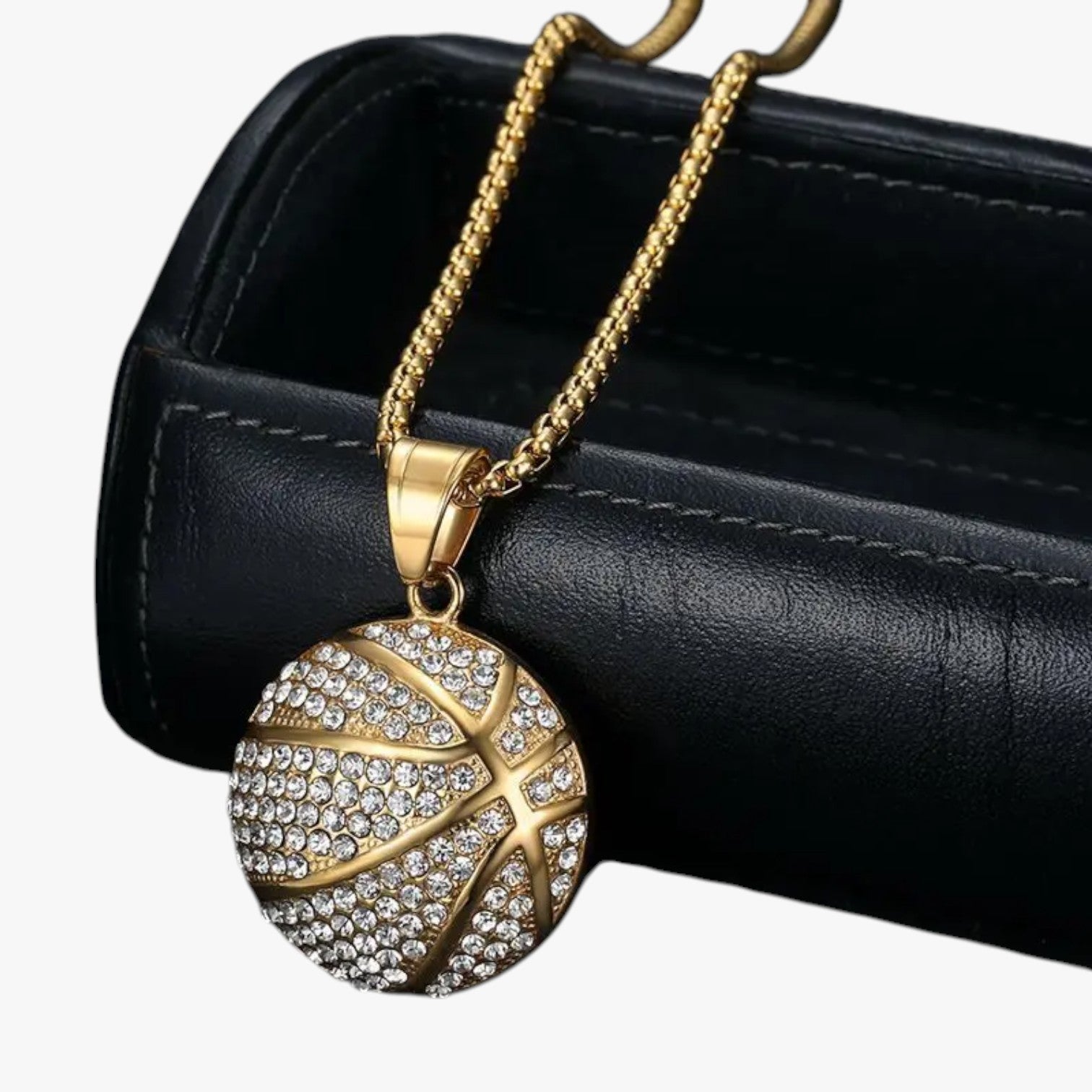 Kenji | Guldplads halskæde med basket hip hop design - - other - {{ product_tags }