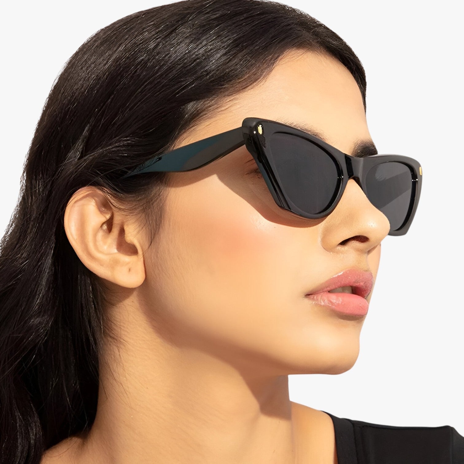 Kamila | Vintage Chic - Ovale Cat-Eye solbrille til UV-beskyttelse - - women's fashion - {{ product_tags }