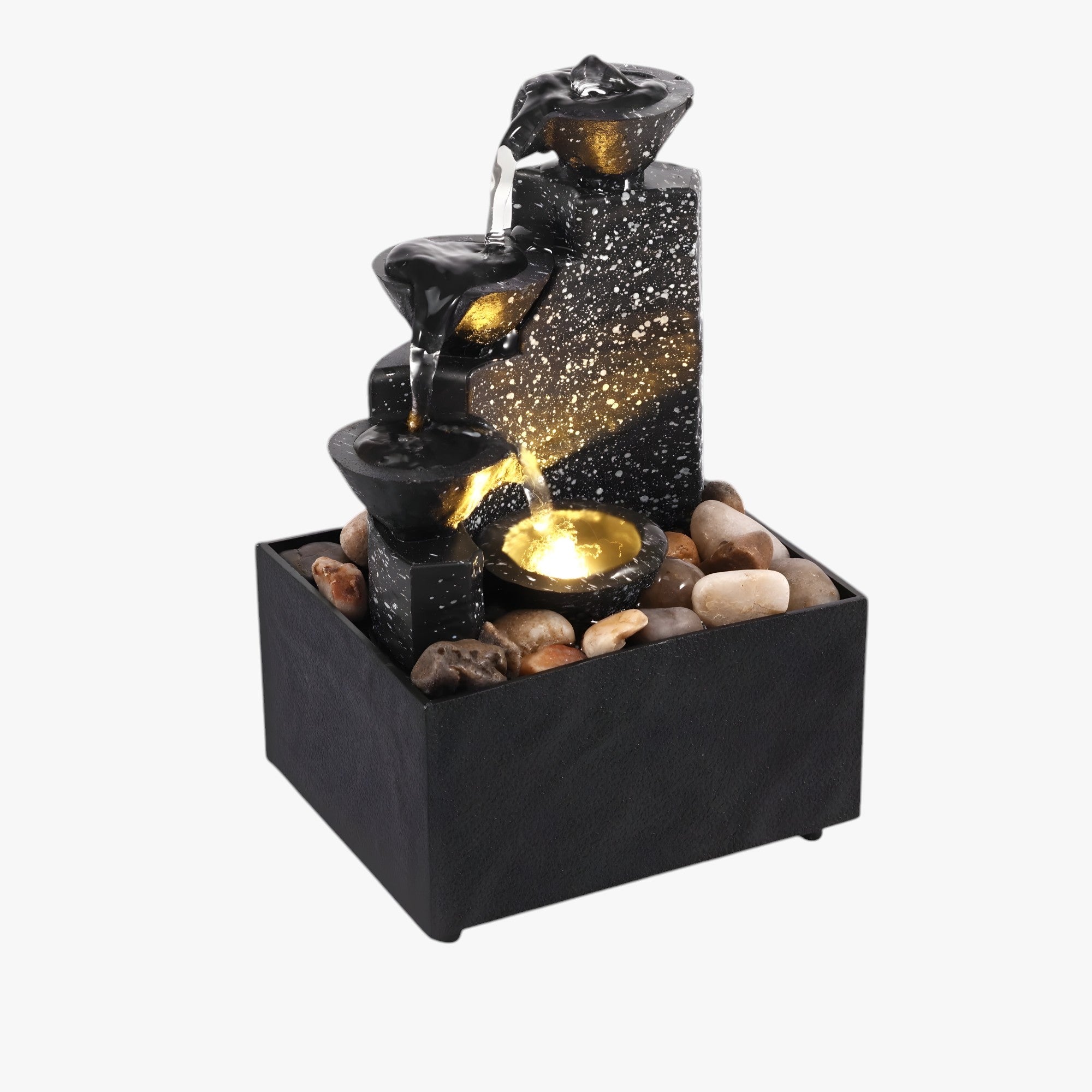 Camilia | Beroligende vandfaldskilde – afslapning til hjemmet og kontoret - Lys Grå - house & garden - {{ product_tags }