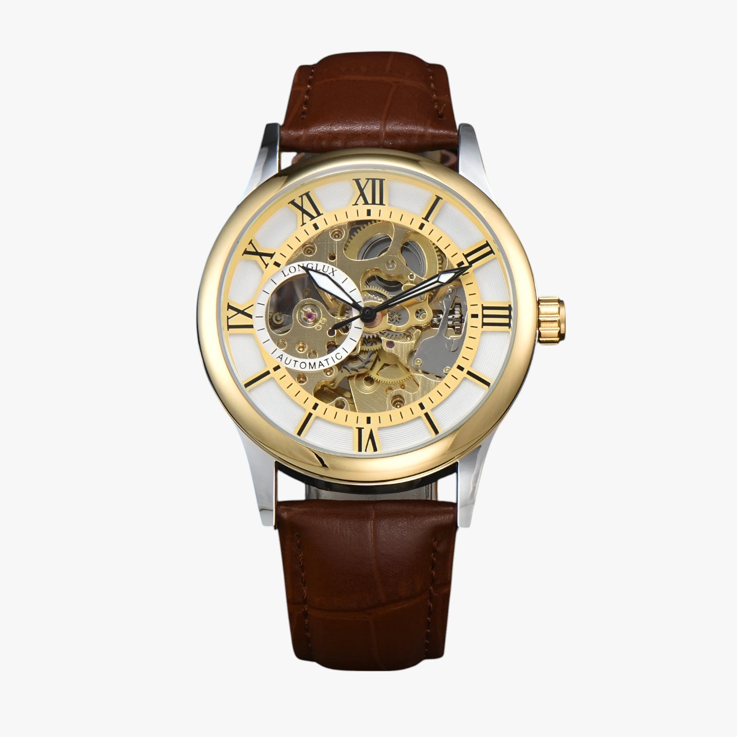 Robert | Elegant vandtæt ur i læder - Medium hvid guld - watches - {{ product_tags }