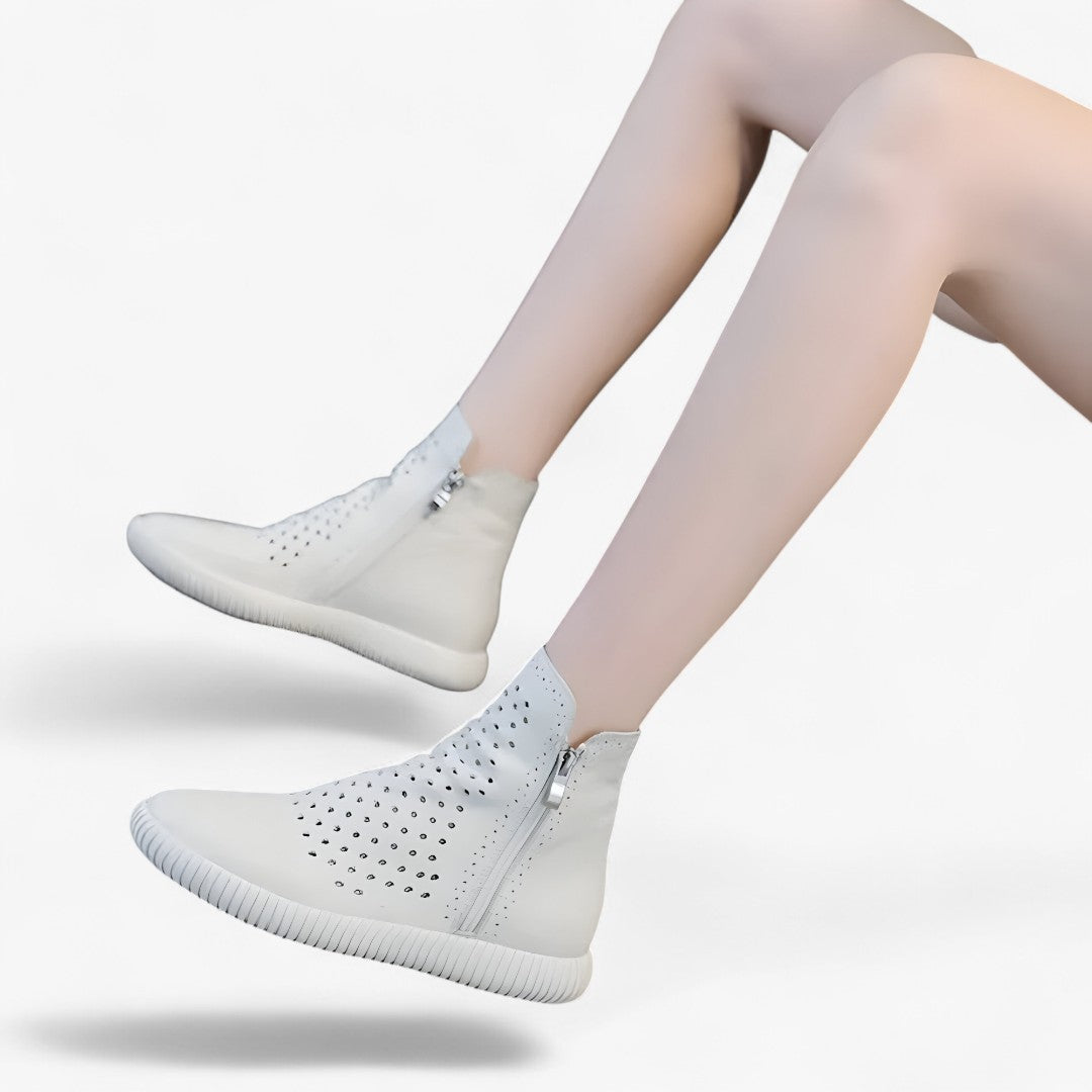 Dalia | Gladiatorstøvler i ægte læder med kilehæling i boho-stil - - Dalia | Gladiatorstøvler i ægte læder med kilehæling i boho-stil - €25 - {{ product_tags }