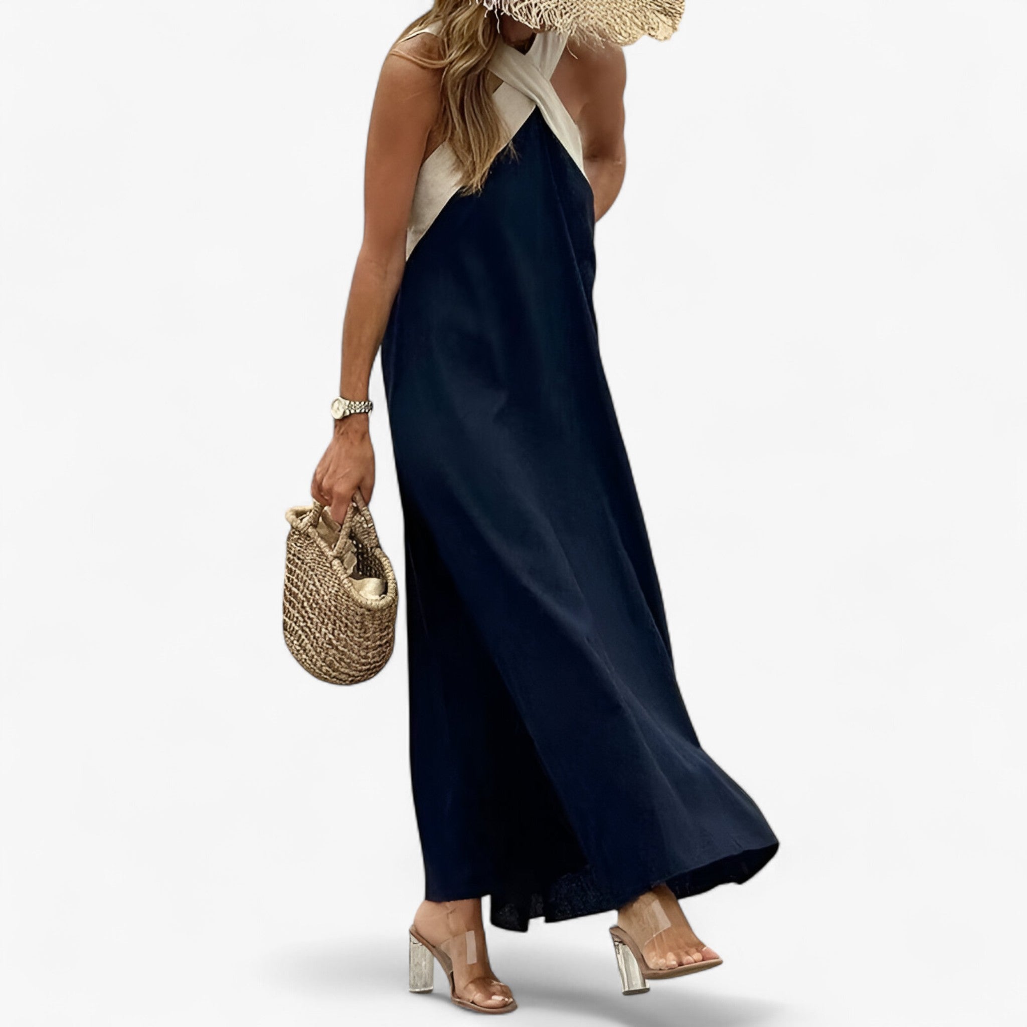 Klara | Halterkjole – Elegant og tidløs - - women's fashion - {{ product_tags }