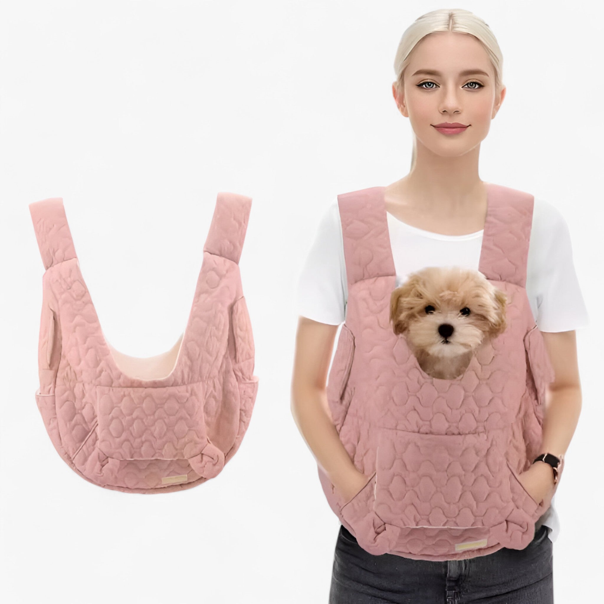 PetVoyager | Ekstra Rummelig Transporttaske - Komfortabel, Vandtæt & Vindafvisende - rosa M - bags - {{ product_tags }