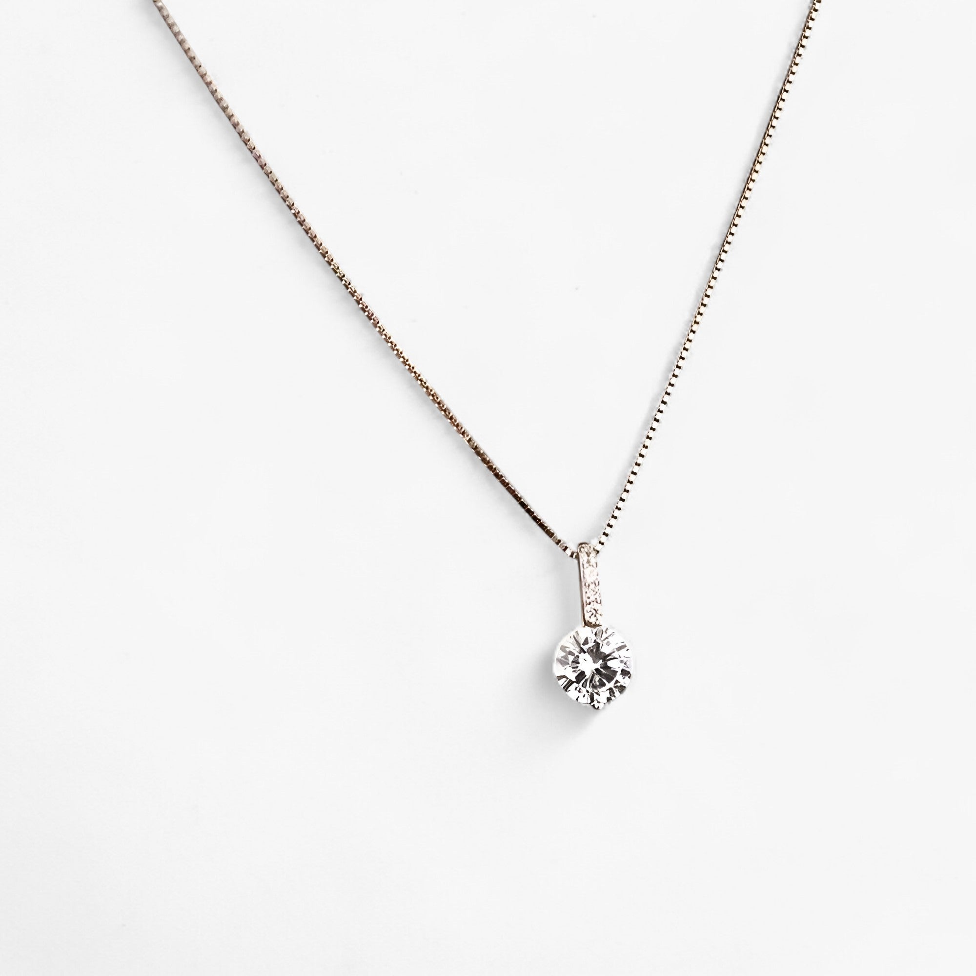 Jane| Sølvbelagt halskæde med zircon - elegant minimalistisk charme - - other - {{ product_tags }