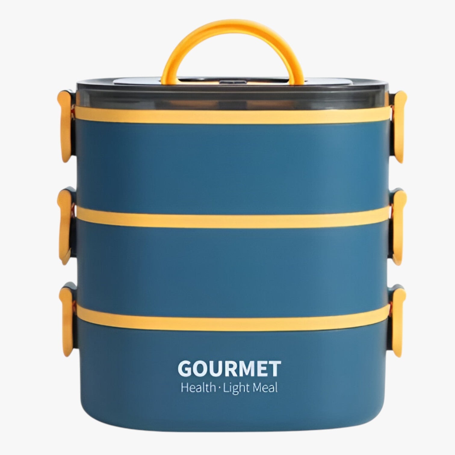 Frankie | 2000ML Vandsikret Madkasse med 3 Rum - Blå 3 2000ml - house & garden - {{ product_tags }