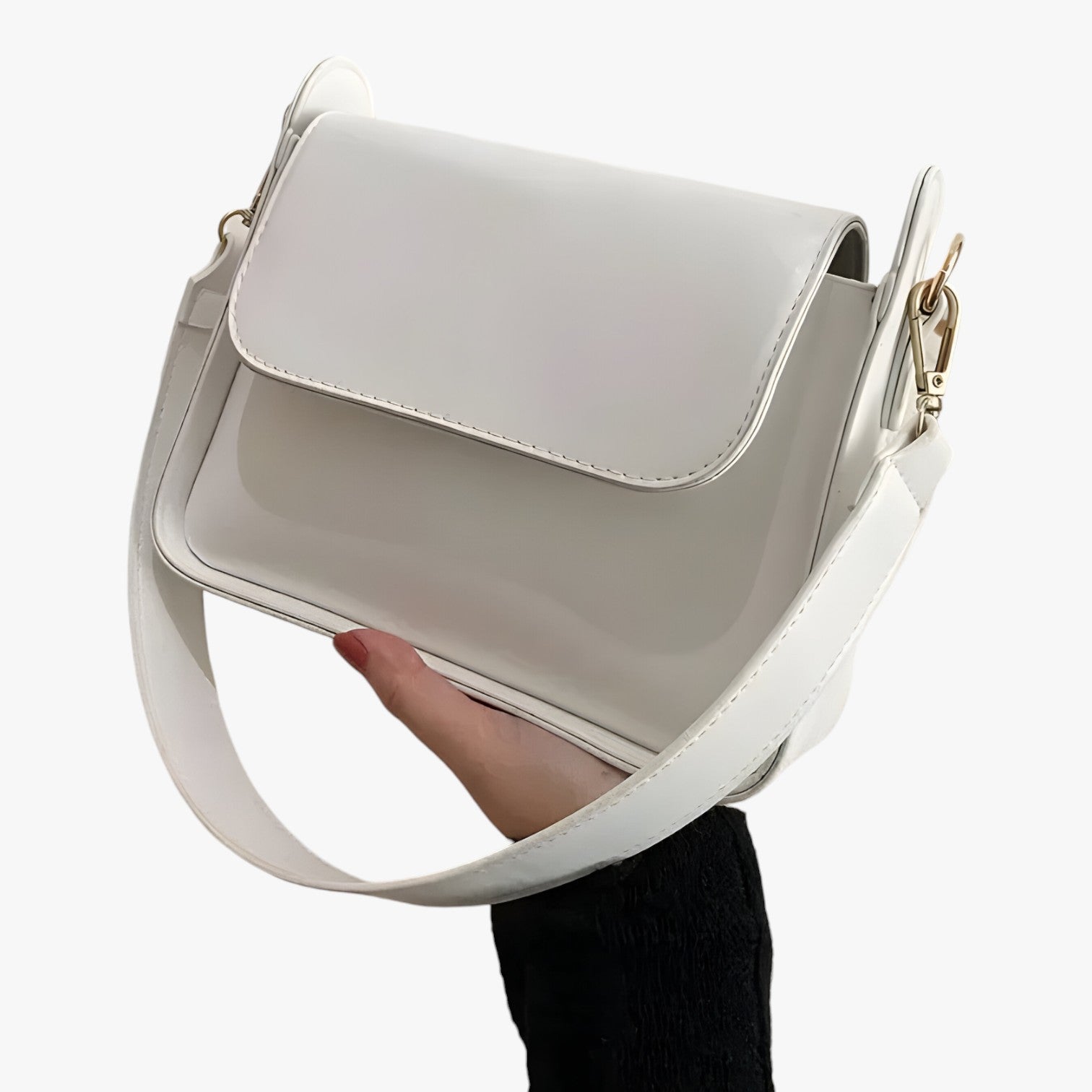 Quinn | Mini Skuldertaske i PU-læder 2024 - Hvid - Quinn | Mini Skuldertaske i PU-læder 2024 - €25 - {{ product_tags }