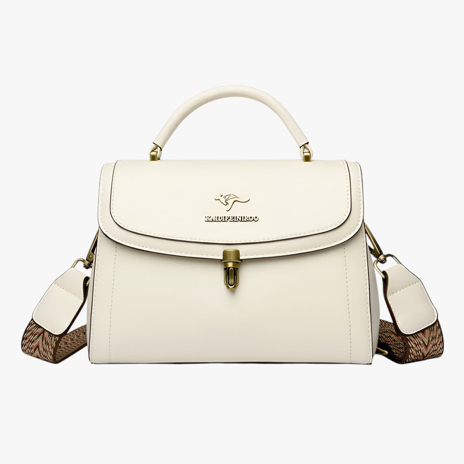 Arabella | Elegant skuldertaske og crossover taske i læder - Hvid - bags - {{ product_tags }